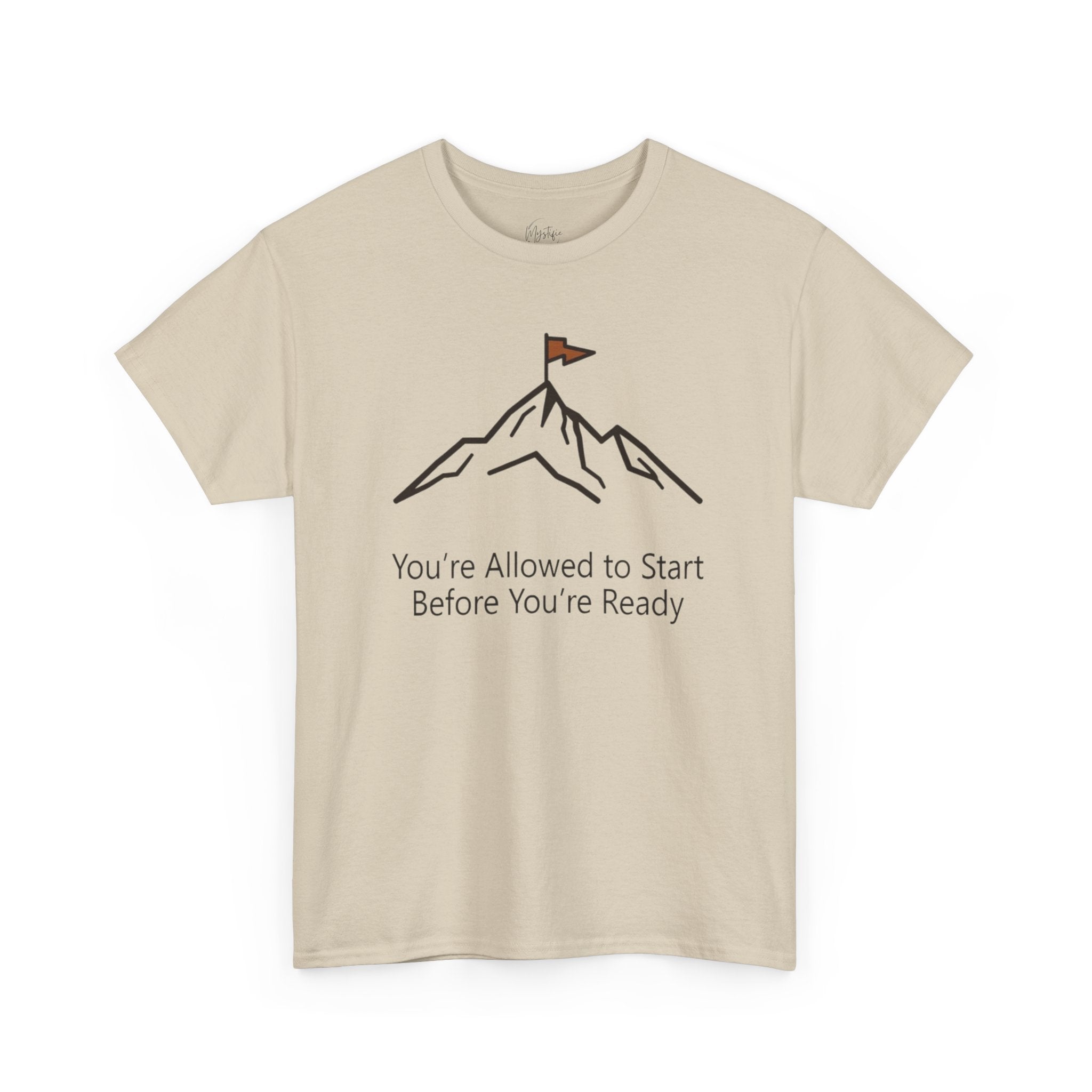 You're Allowed to Start Before You're Ready Unisex Cotton T-Shirt