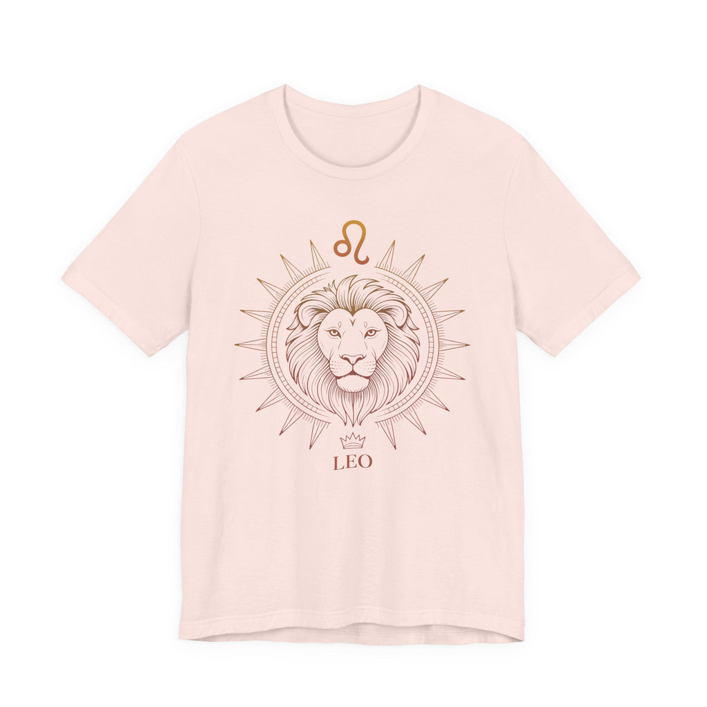 Astrology Zodiac Leo Lion King Unisex Mandala  T-Shirt