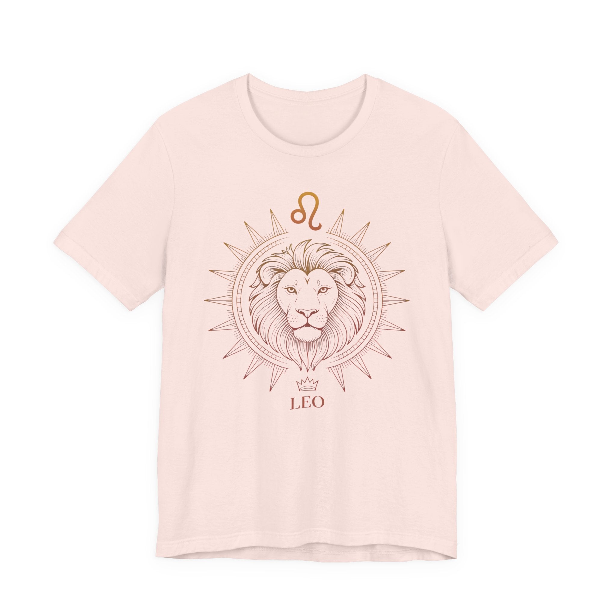 Astrology Zodiac Leo Lion King Unisex Mandala  T-Shirt