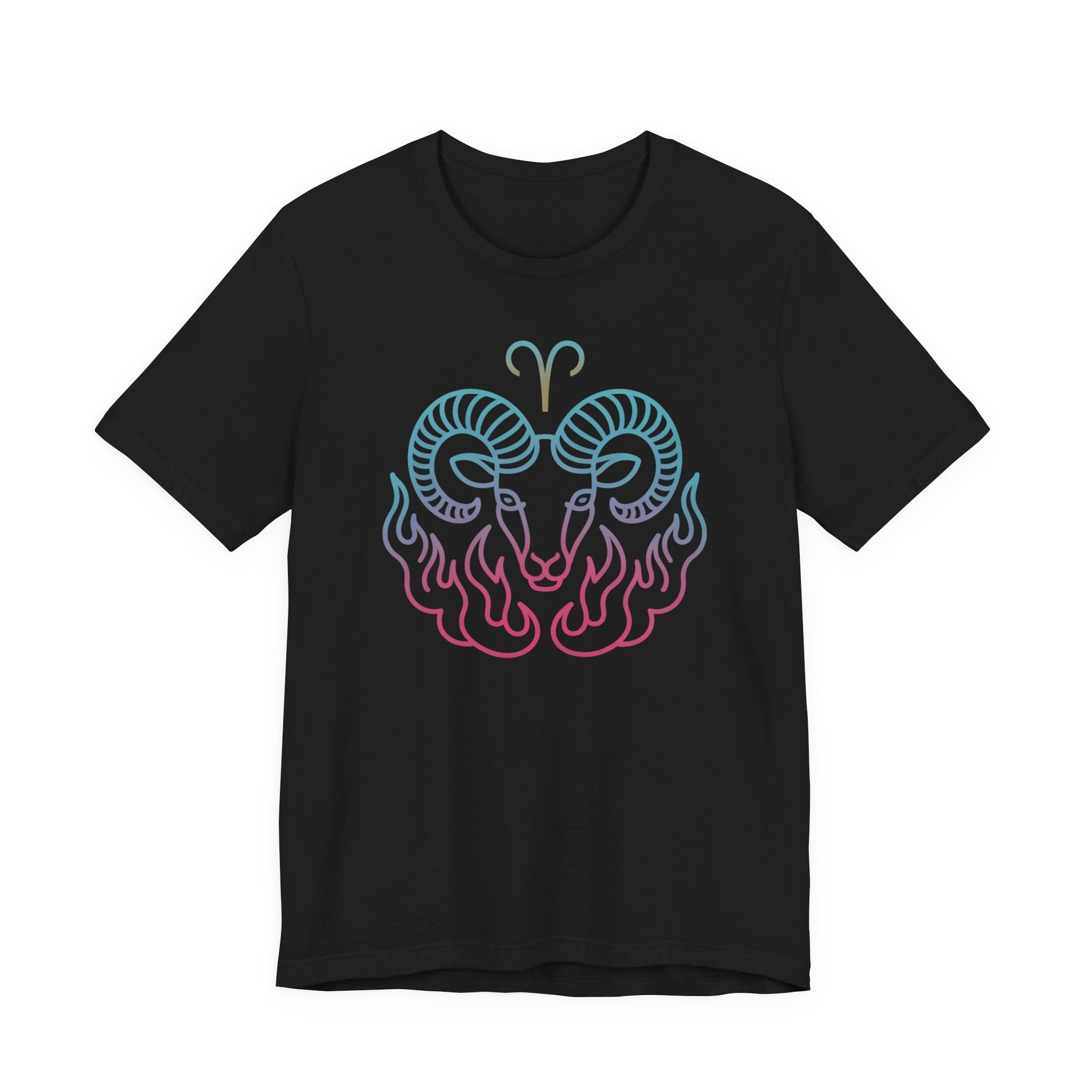 Astrology Zodiac Aries Neon Unisex T-Shirt