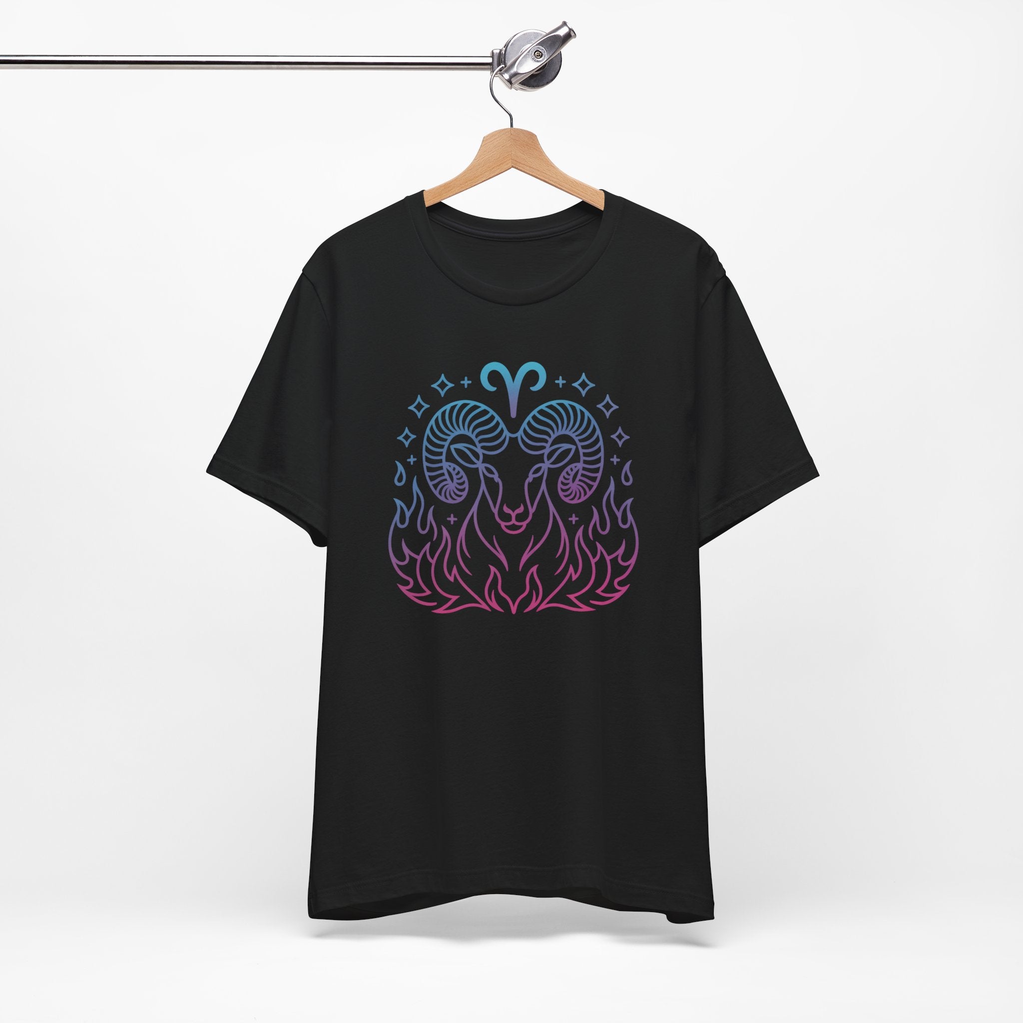 Astrology Zodiac Aries Neon Unisex T-Shirt