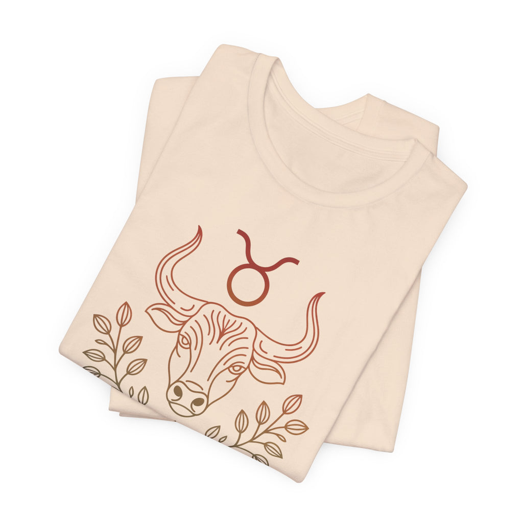 Astrology Zodiac Taurus Unisex Flower T-Shirt