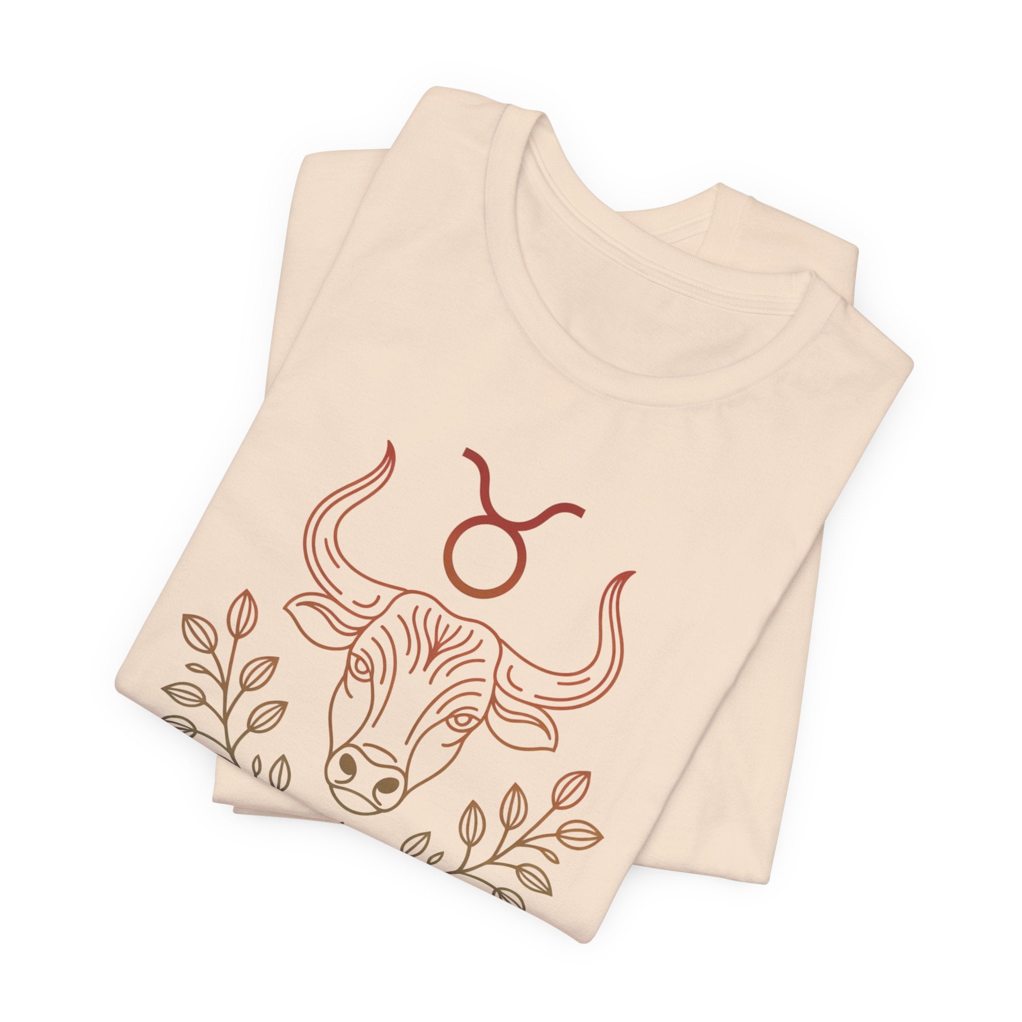 Astrology Zodiac Taurus Unisex Flower T-Shirt