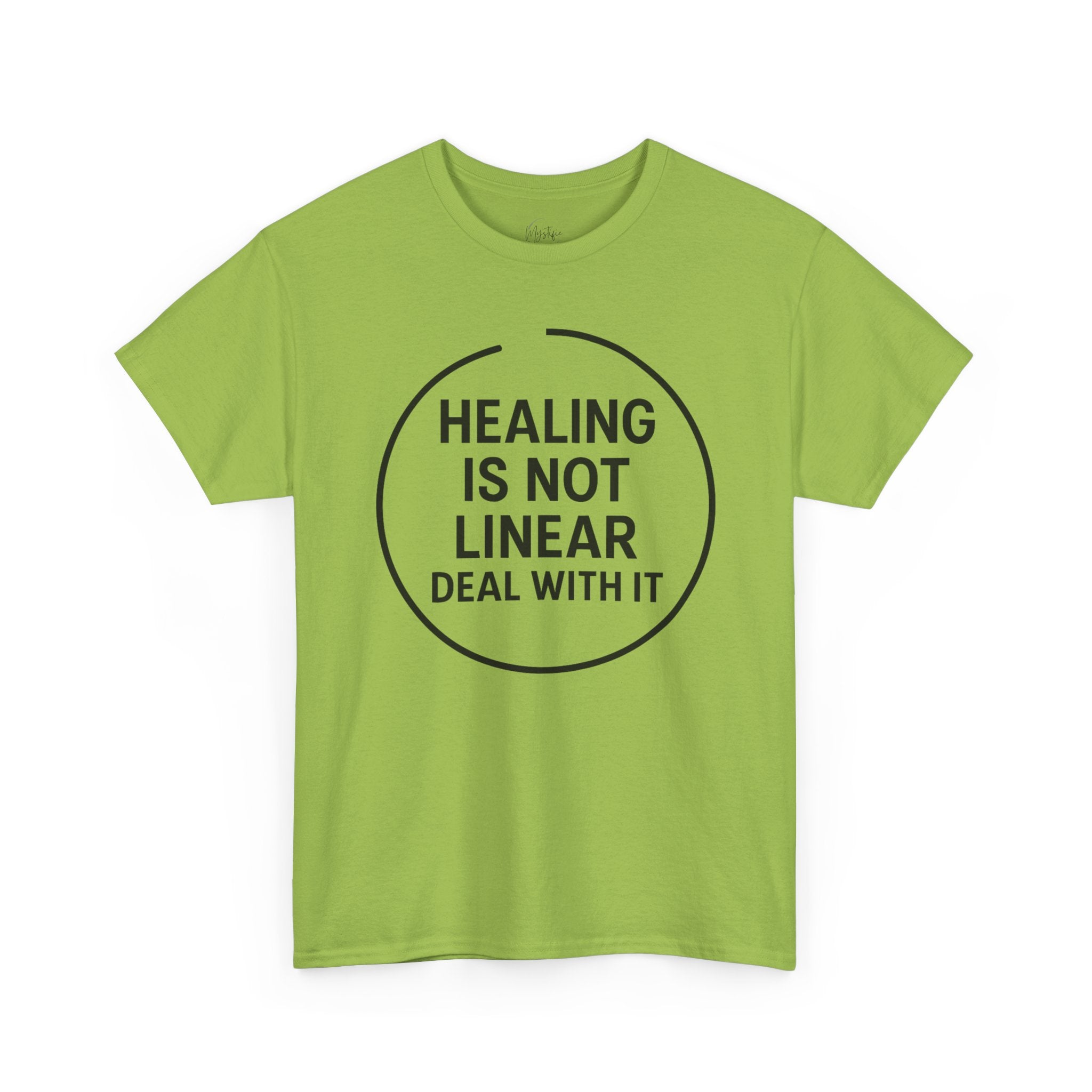 Healing Is Not Linear Deal With It Unisex Cotton T-Shirt