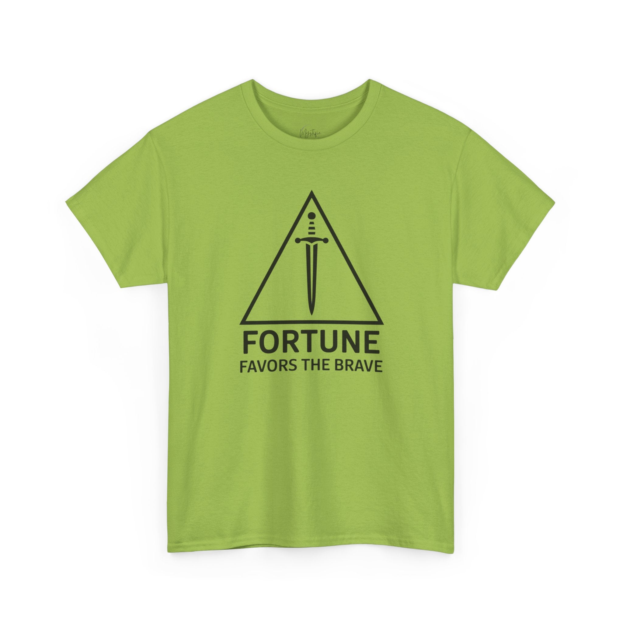 Fortune Favors The Brave Unisex Cotton T-Shirt