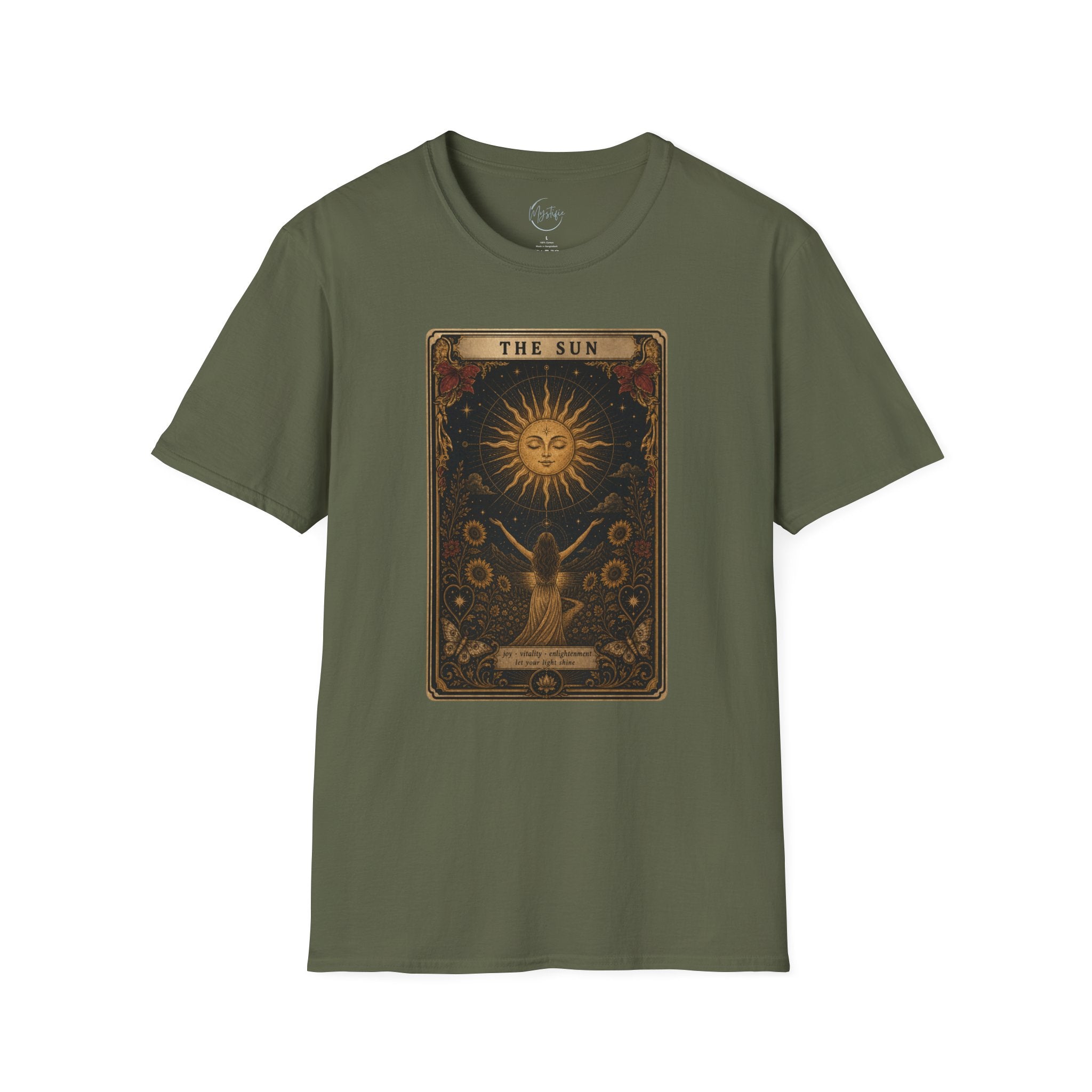 Tarot 'The Sun' Unisex T-Shirt — Vintage Astrology Graphic Tee