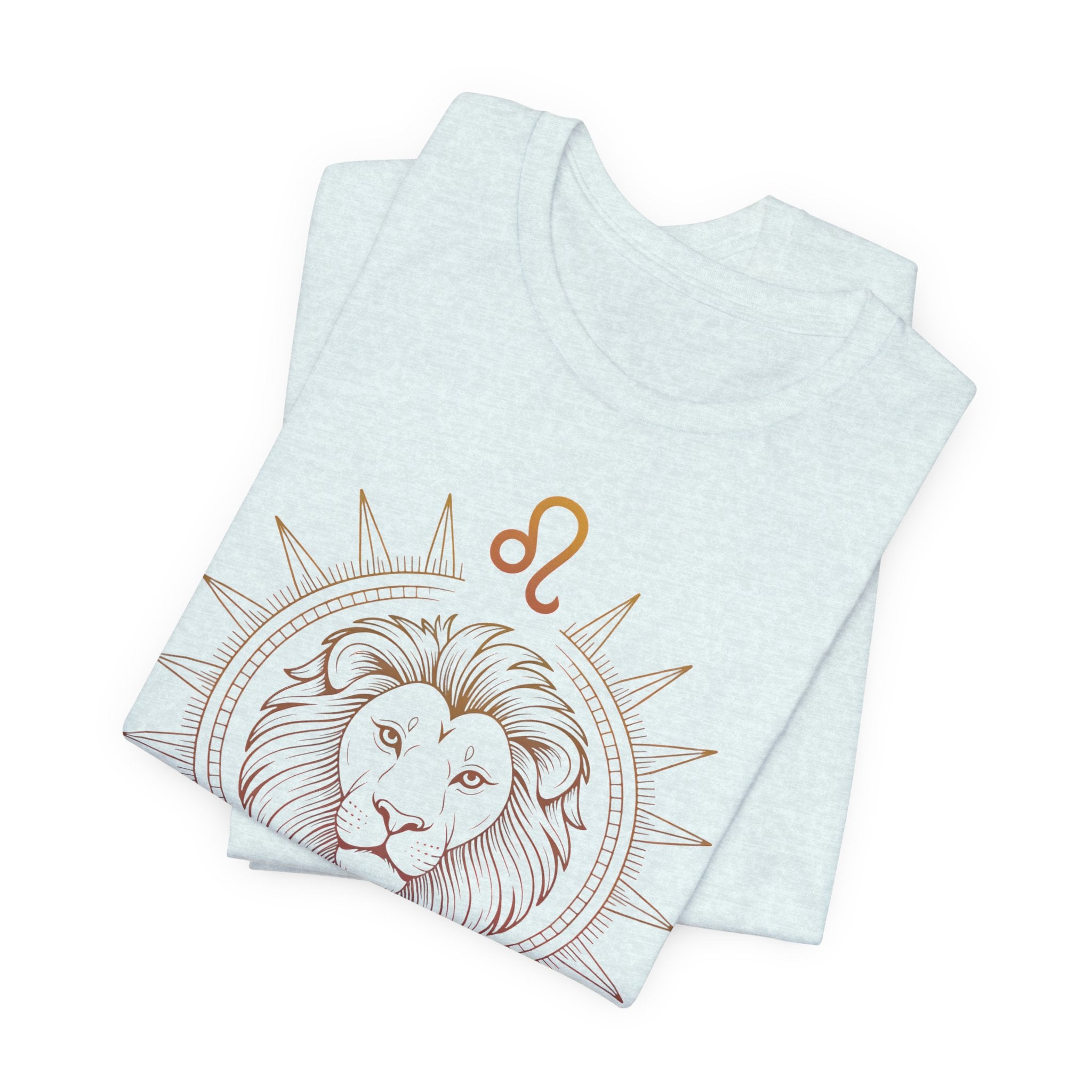 Astrology Zodiac Leo Lion King Unisex Mandala  T-Shirt