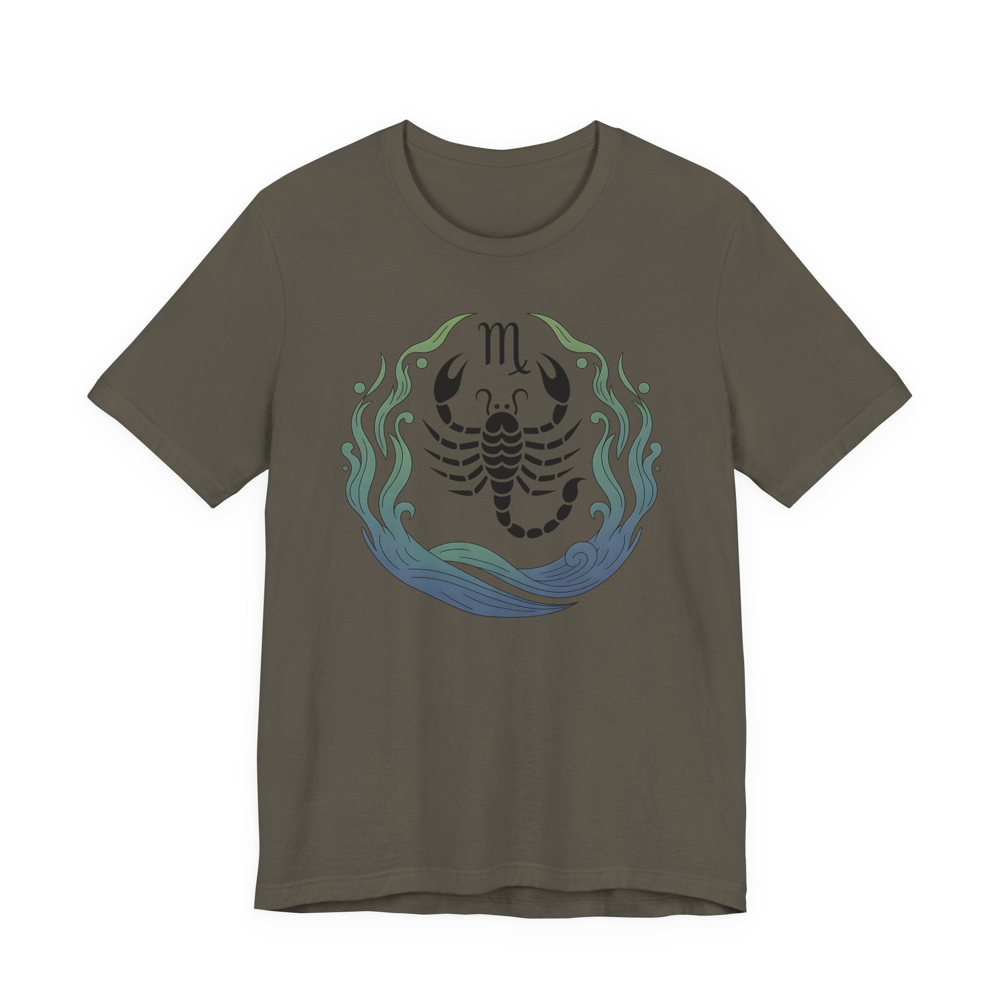 Astrology Zodiac Scorpio Unisex Flower T-Shirt