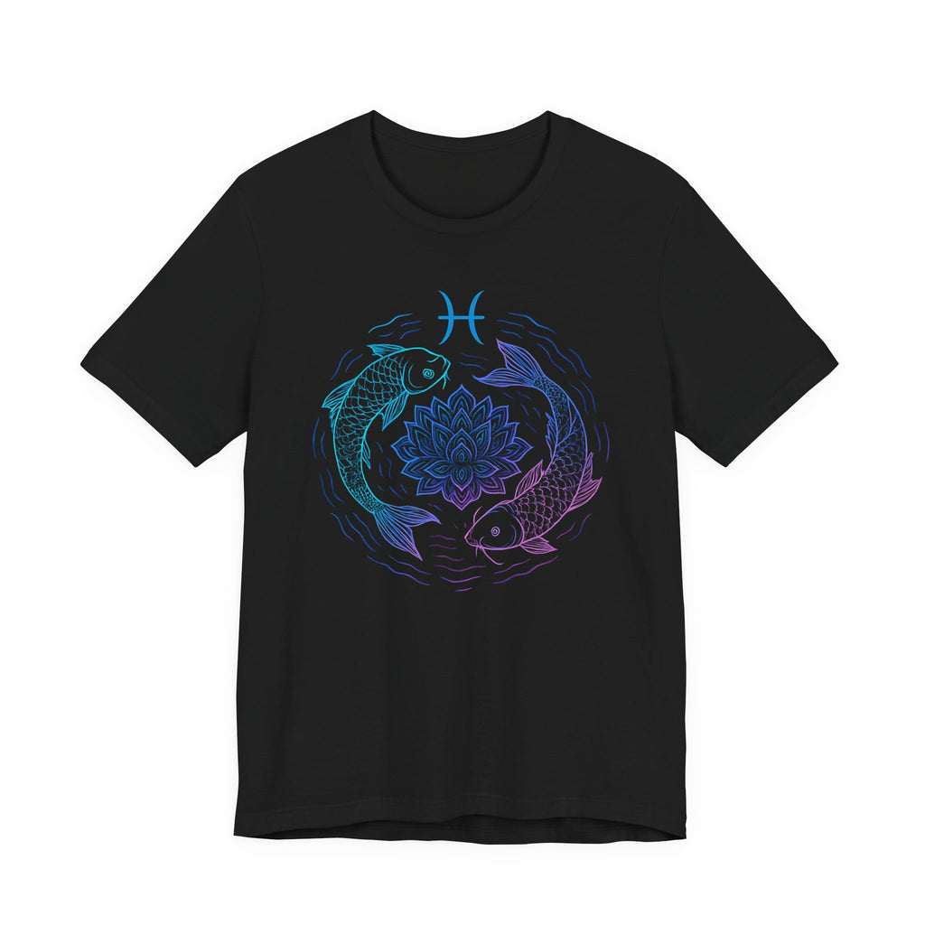 Astrology Zodiac Pisces Spiritual Neon Unisex T-Shirt