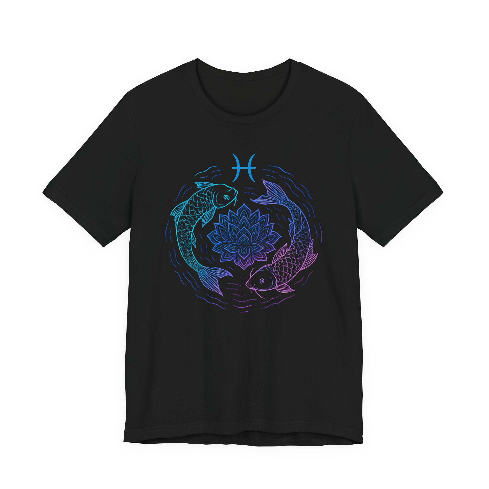 Astrology Zodiac Pisces Spiritual Neon Unisex T-Shirt