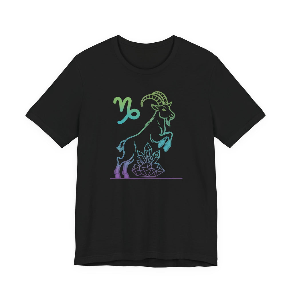 Astrology Zodiac Capricorn Spiritual Neon Unisex T-Shirt