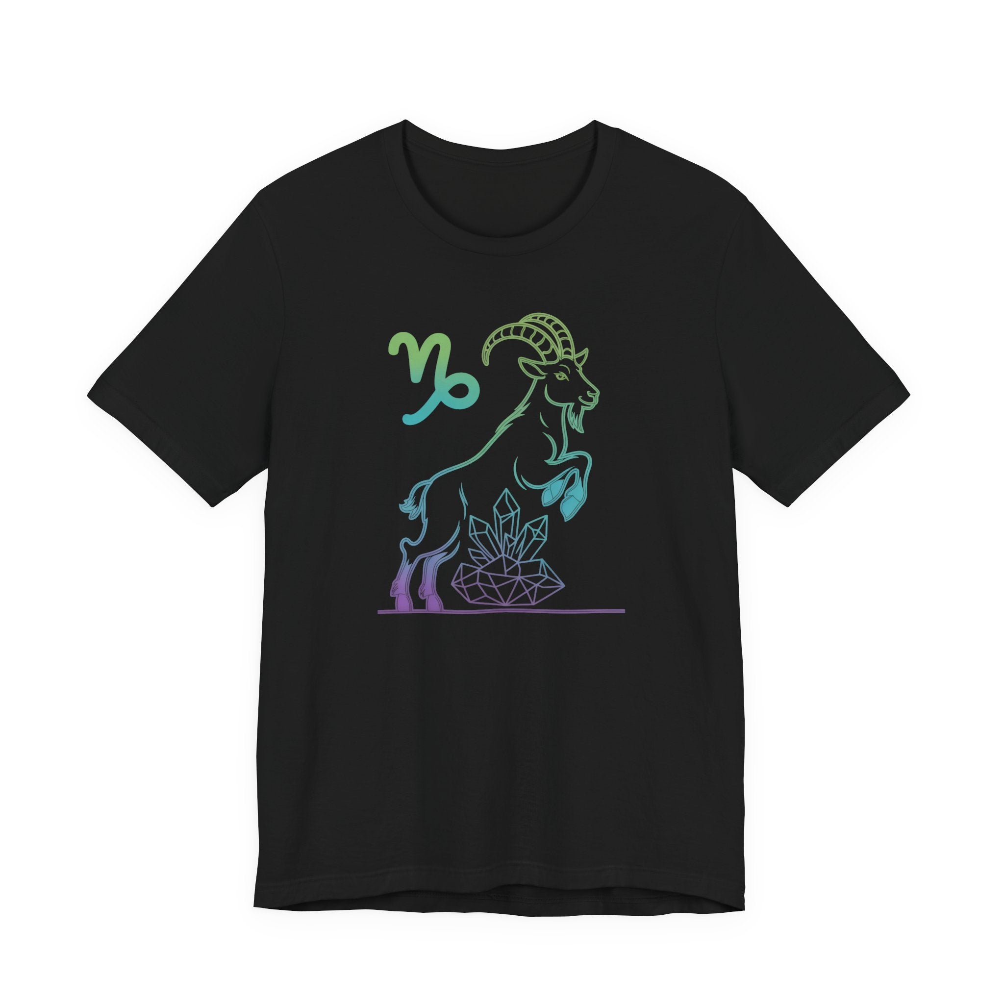 Astrology Zodiac Capricorn Spiritual Neon Unisex T-Shirt