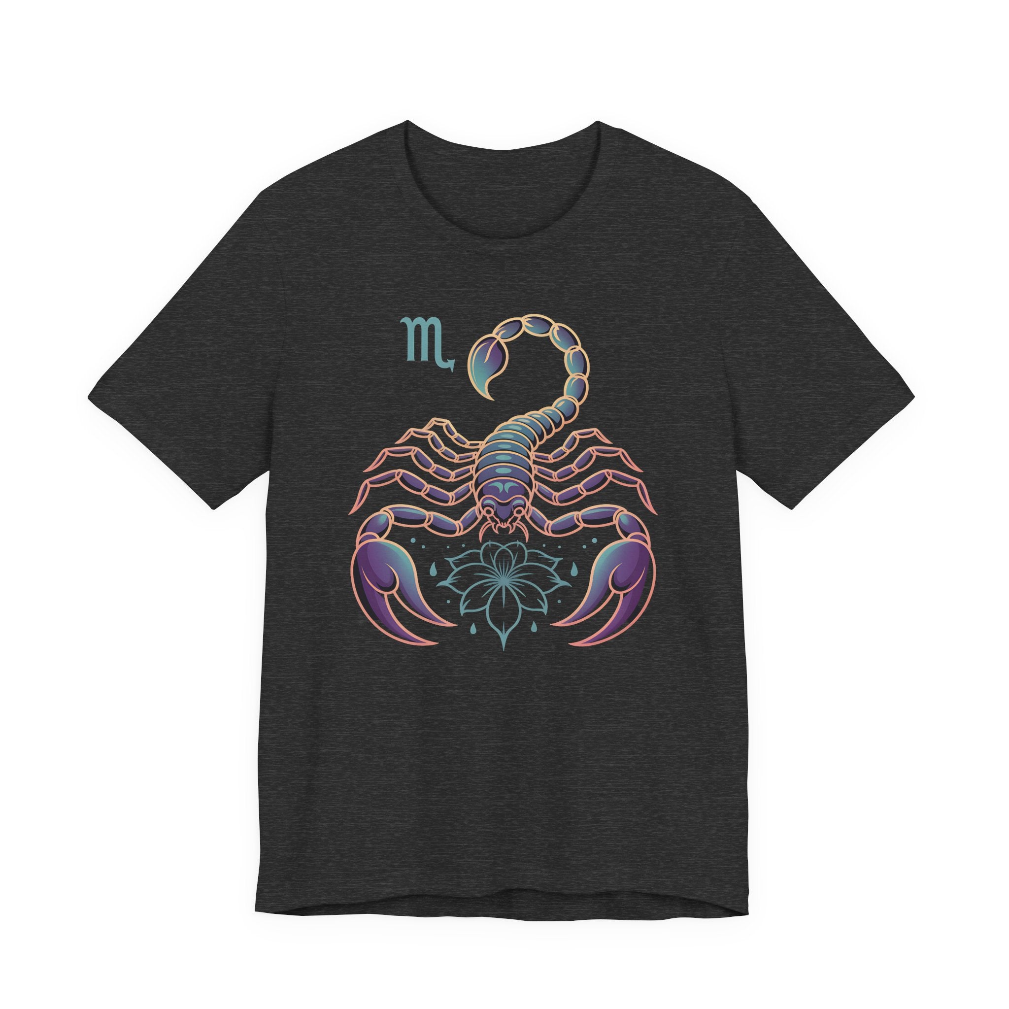 Astrology Zodiac Scorpio Unisex Flower T-Shirt