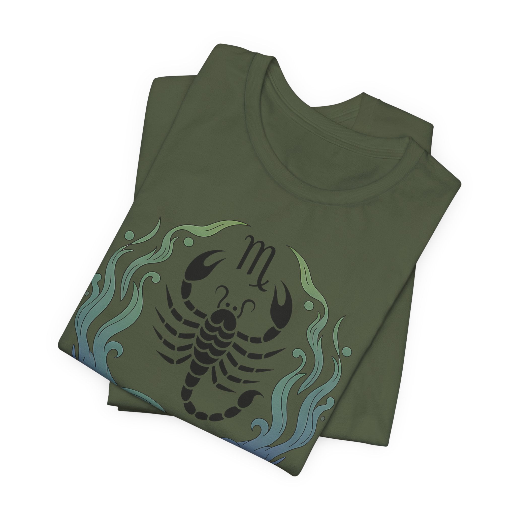 Astrology Zodiac Scorpio Unisex Flower T-Shirt