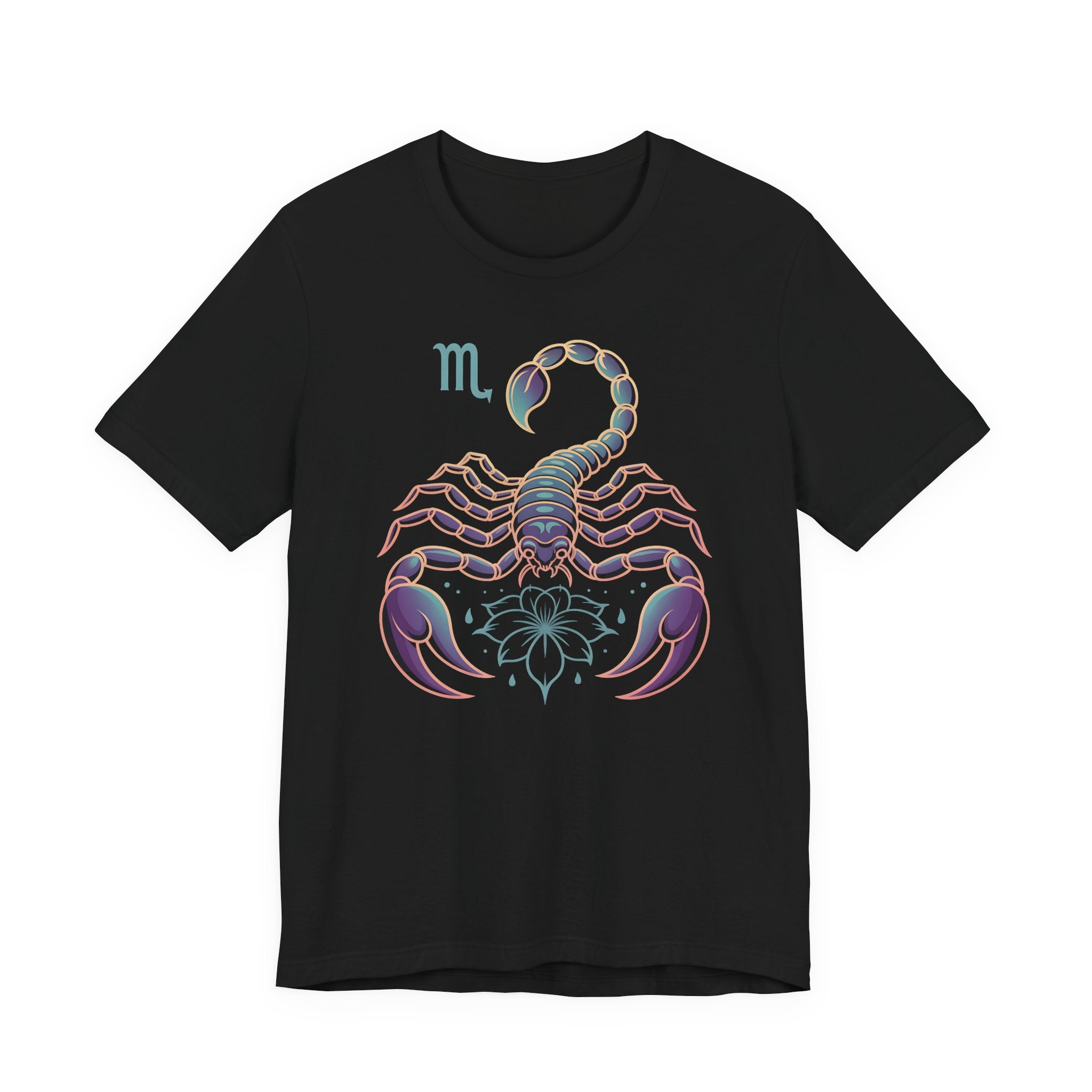 Astrology Zodiac Scorpio Unisex Flower T-Shirt