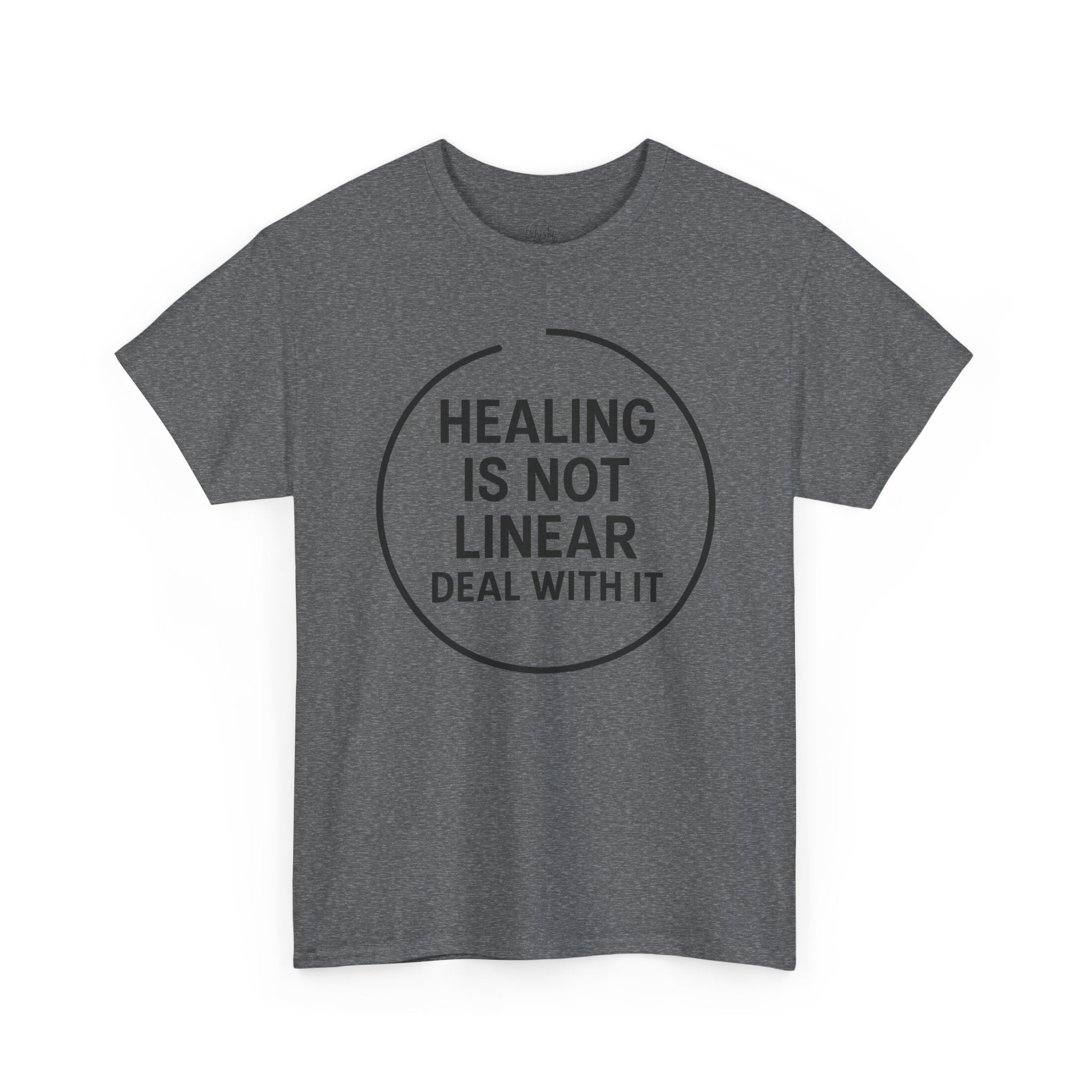 Healing Is Not Linear Deal With It Unisex Cotton T-Shirt