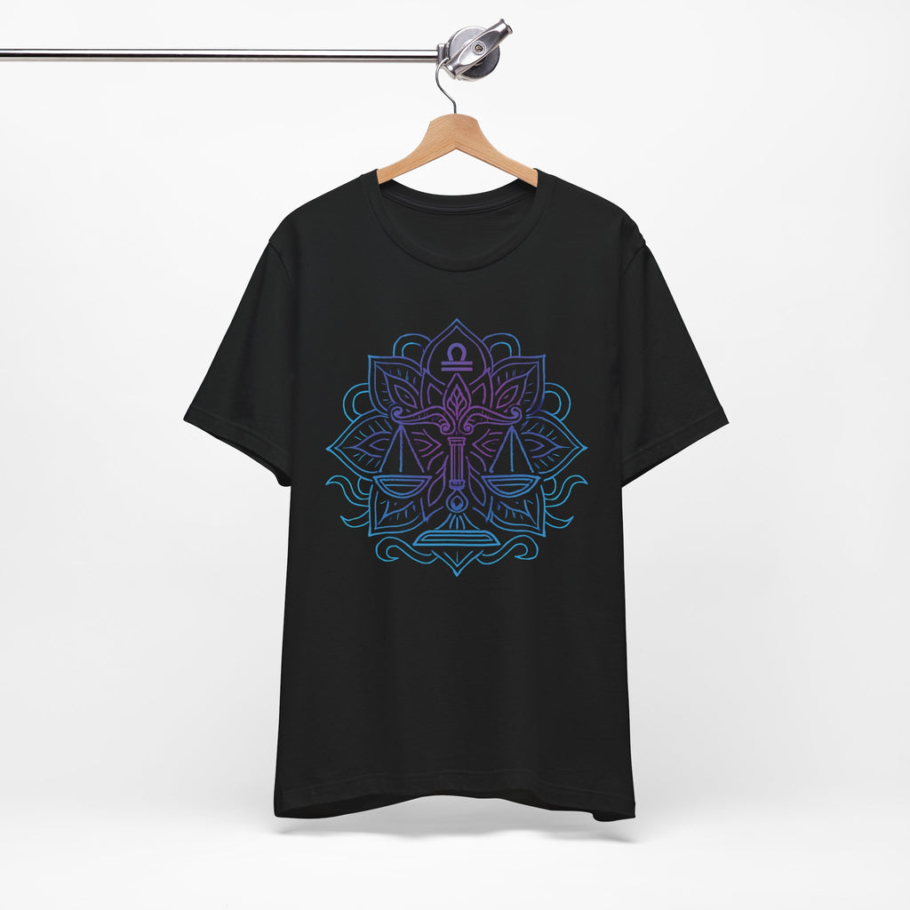 Astrology Zodiac Libra Balance Mandala Unisex T-Shirt