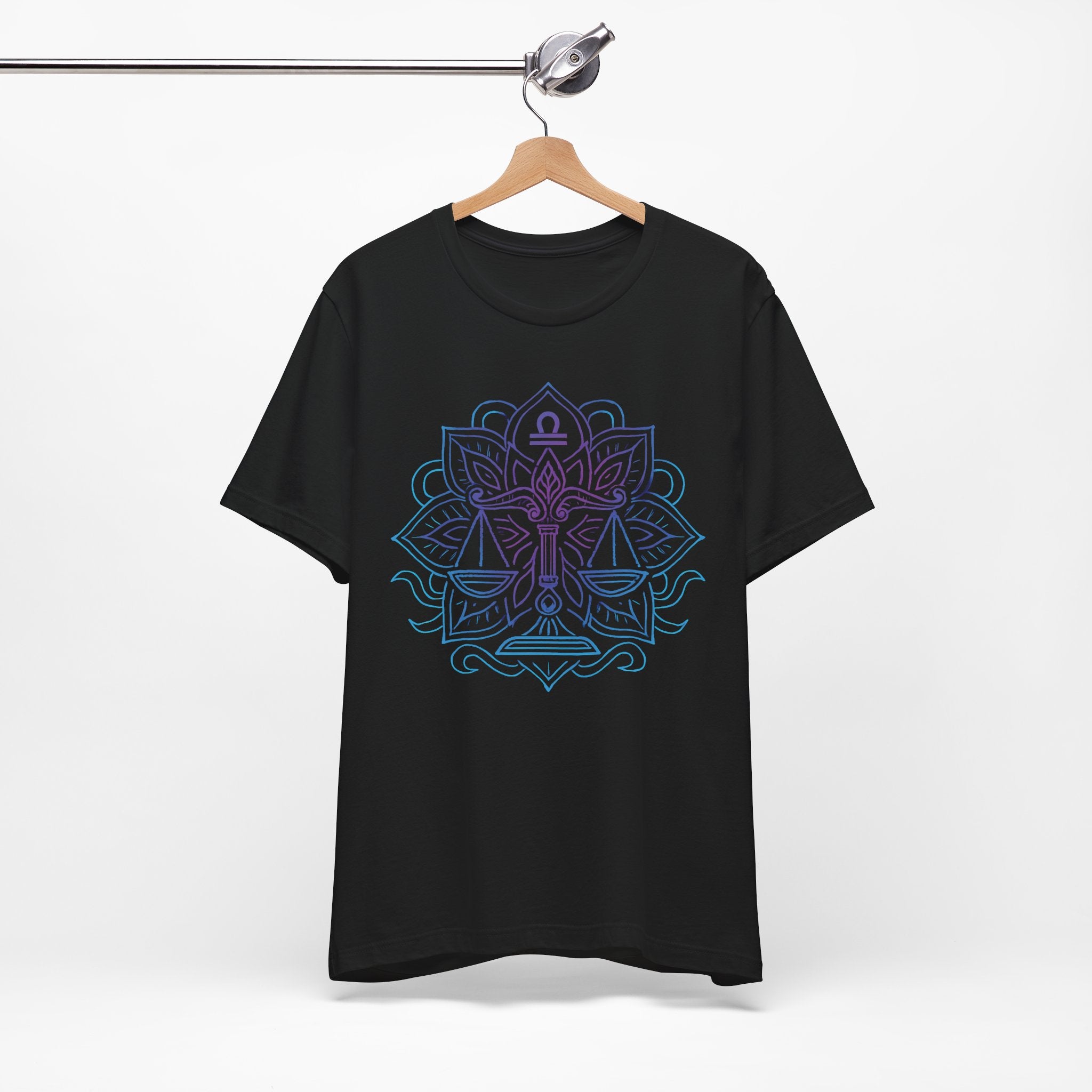 Astrology Zodiac Libra Balance Mandala Unisex T-Shirt