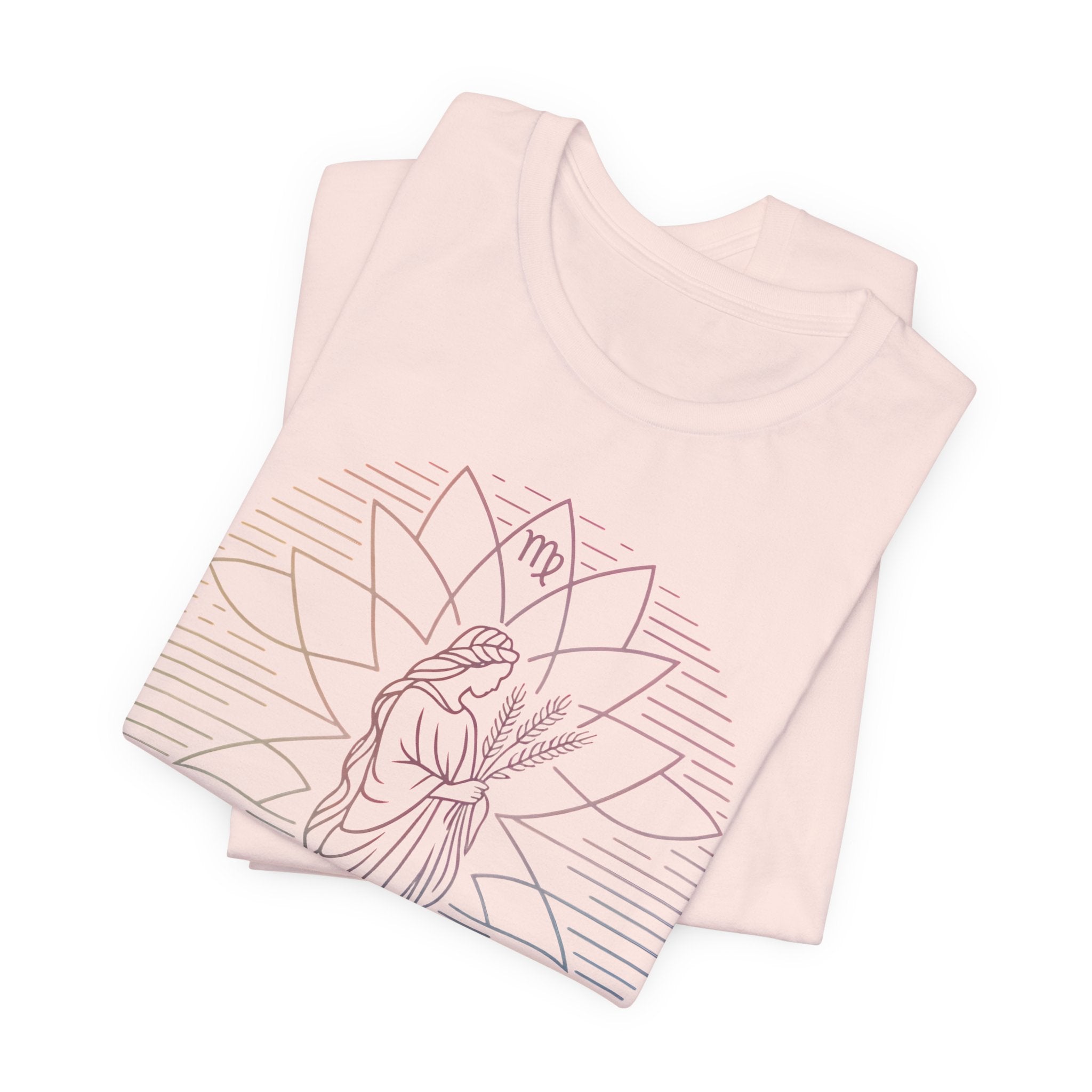 Astrology Zodiac Virgo Unisex Mandala  T-Shirt