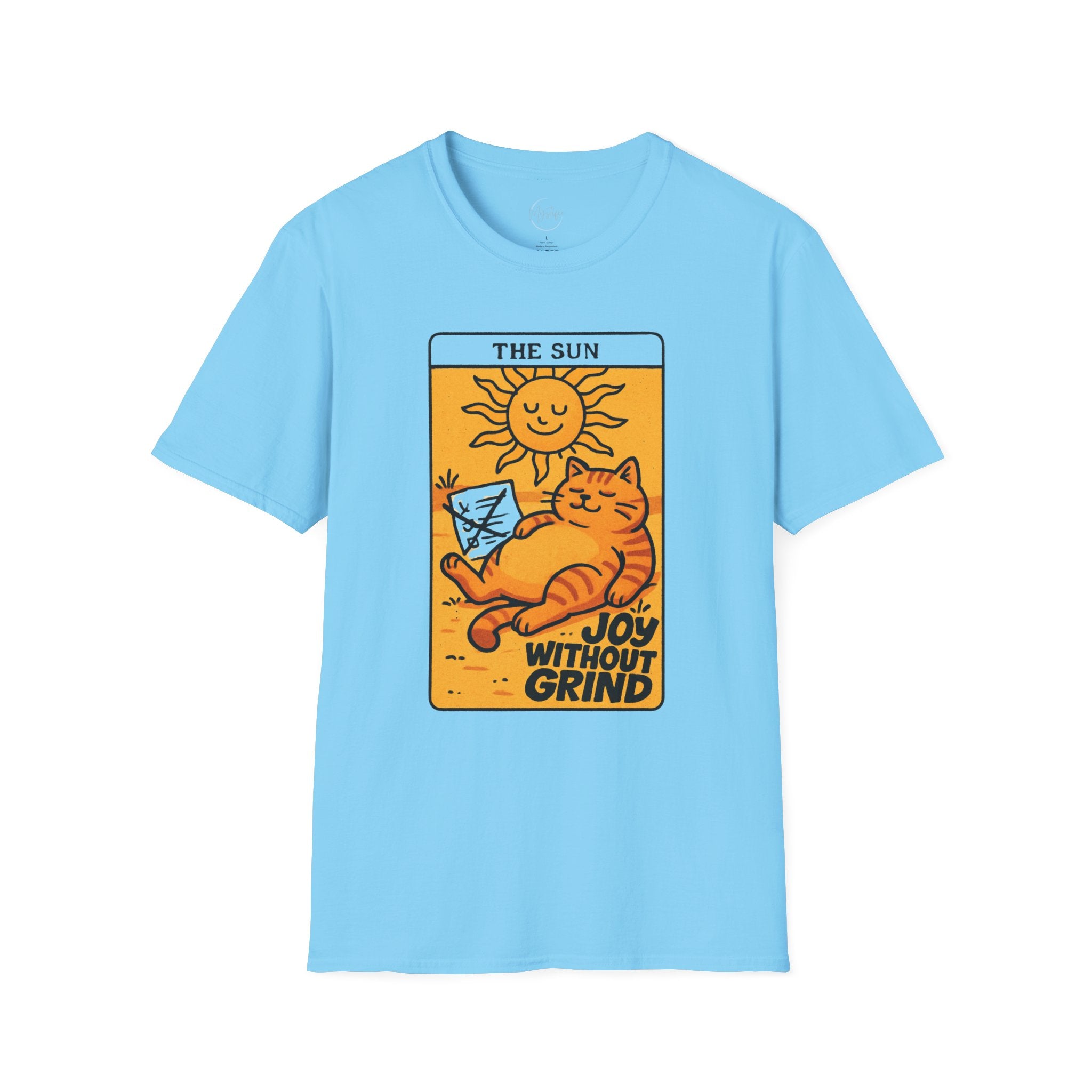 The Sun Tarot Cat Unisex T-Shirt — Joy Without Grind Graphic Tee