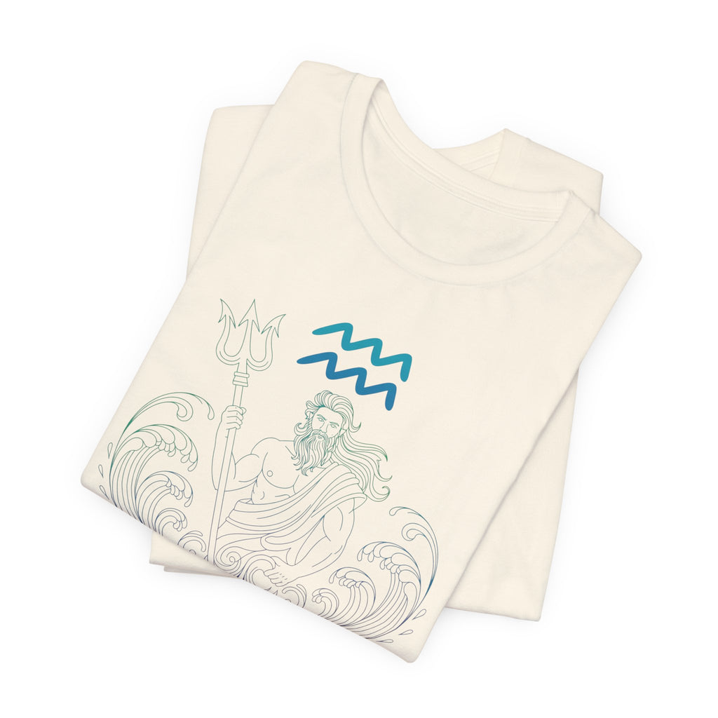 Astrology Zodiac Aquarius Poseidon Unisex T-Shirt