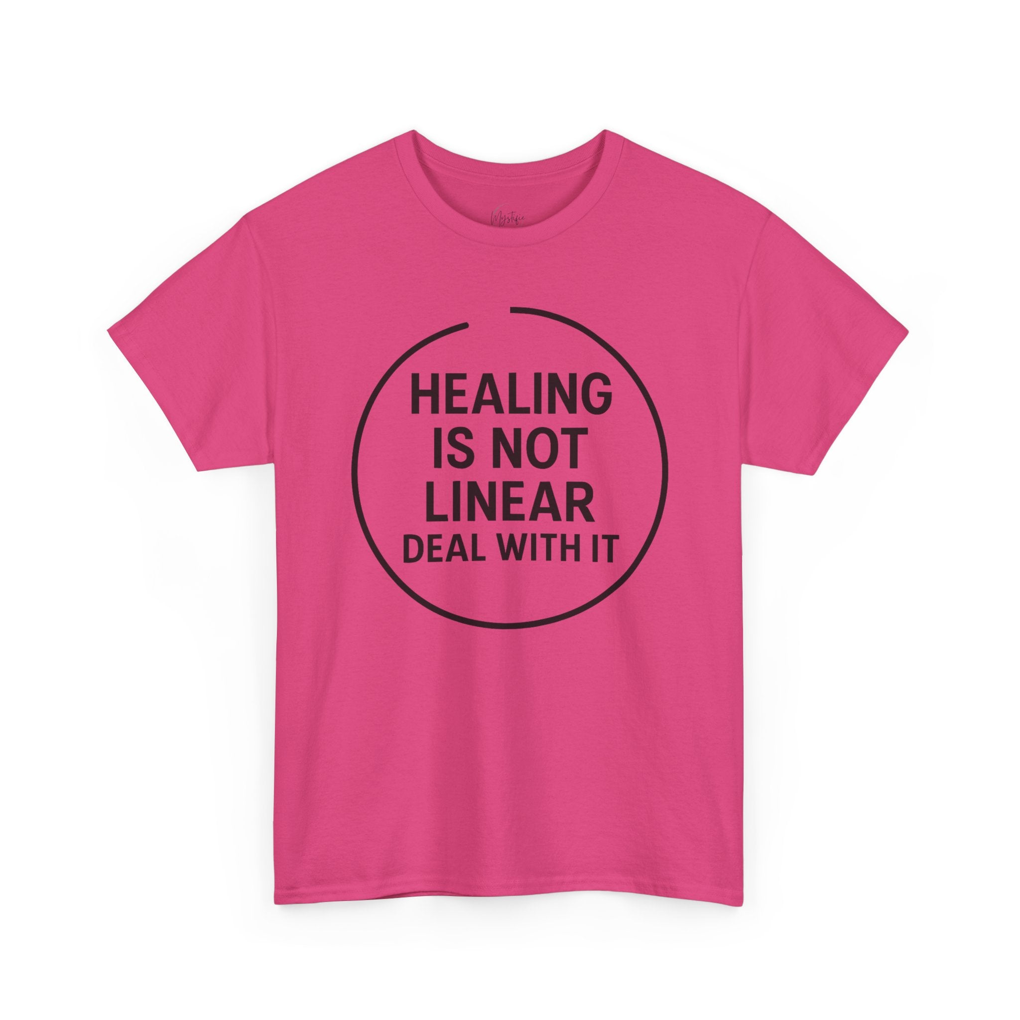 Healing Is Not Linear Deal With It Unisex Cotton T-Shirt