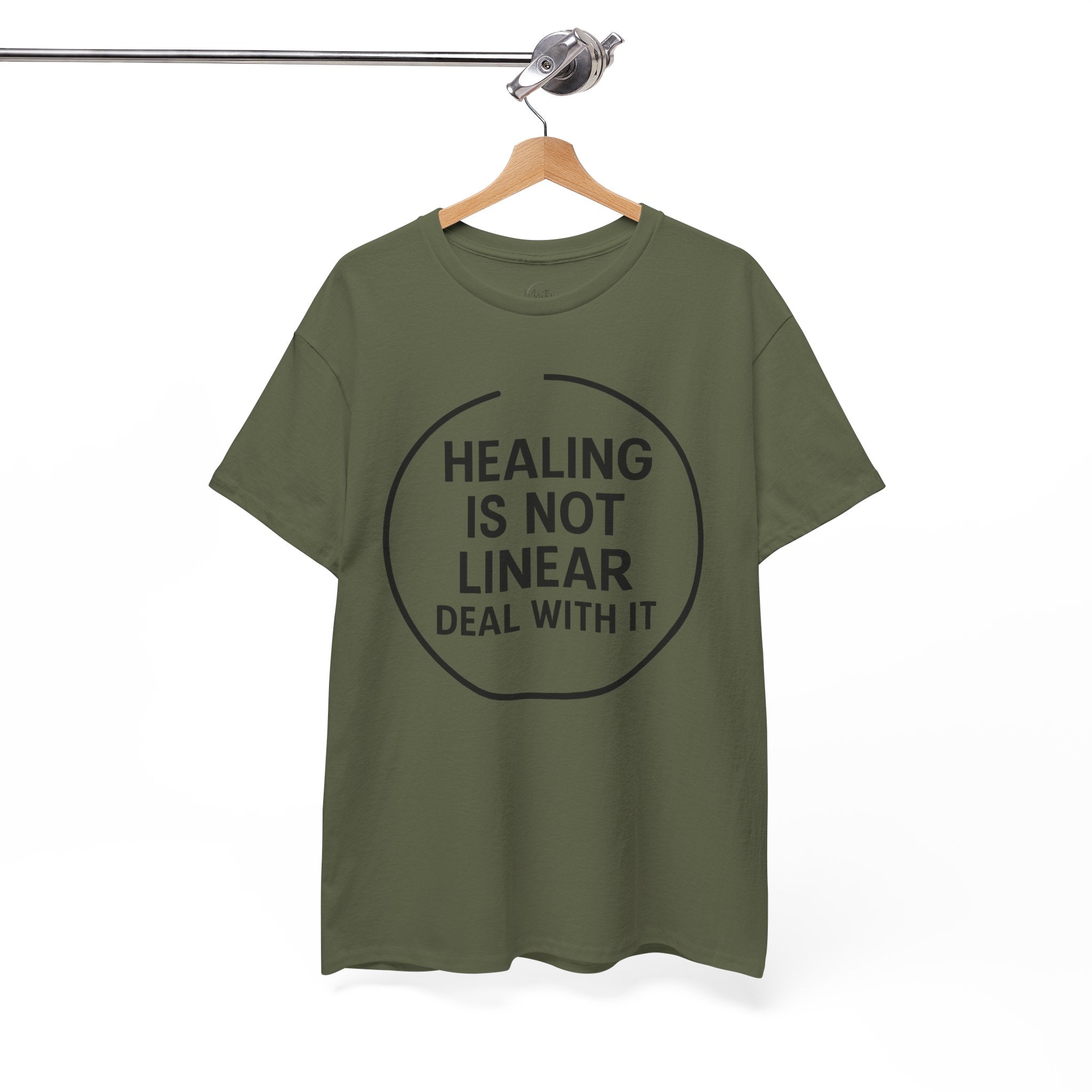 Healing Is Not Linear Deal With It Unisex Cotton T-Shirt