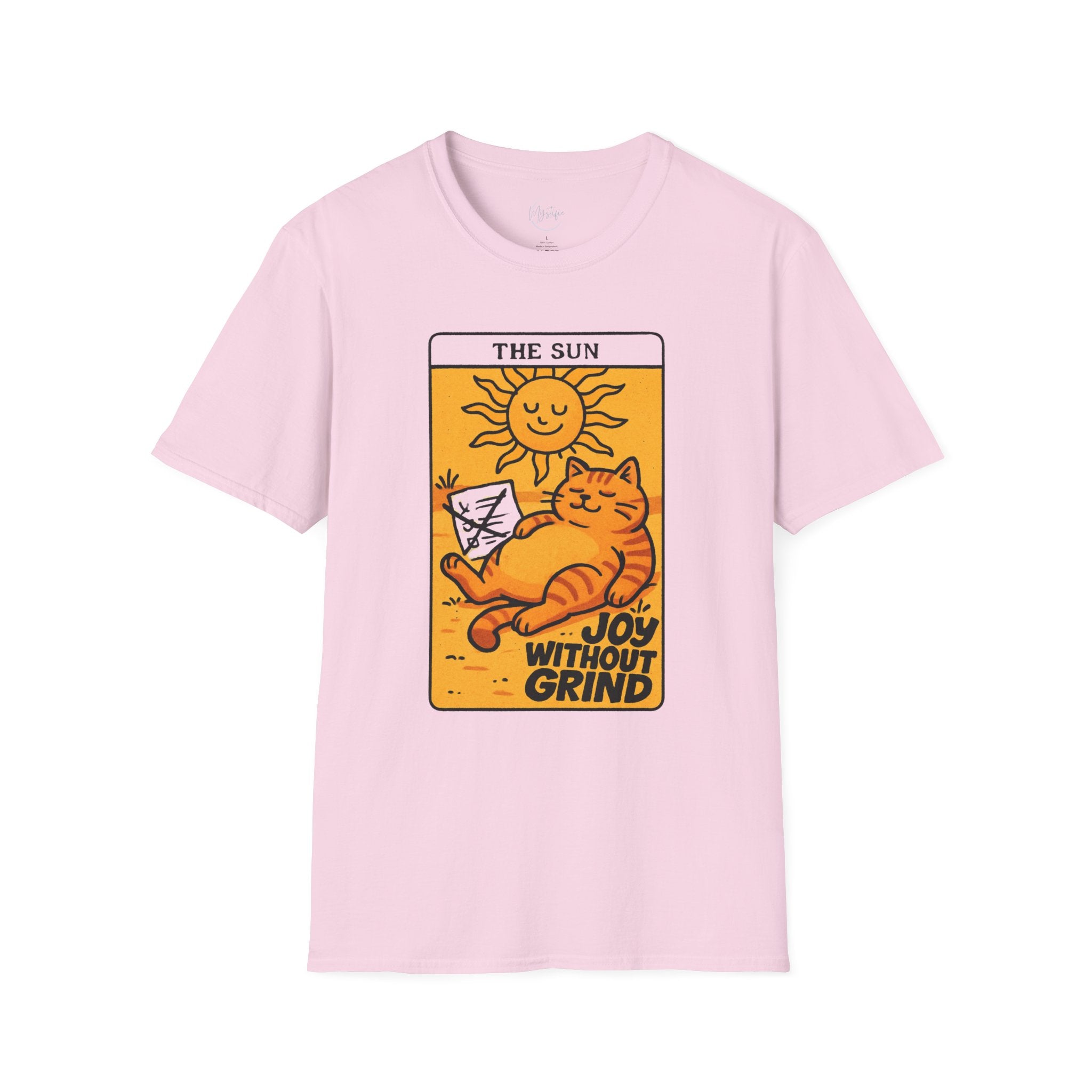 The Sun Tarot Cat Unisex T-Shirt — Joy Without Grind Graphic Tee