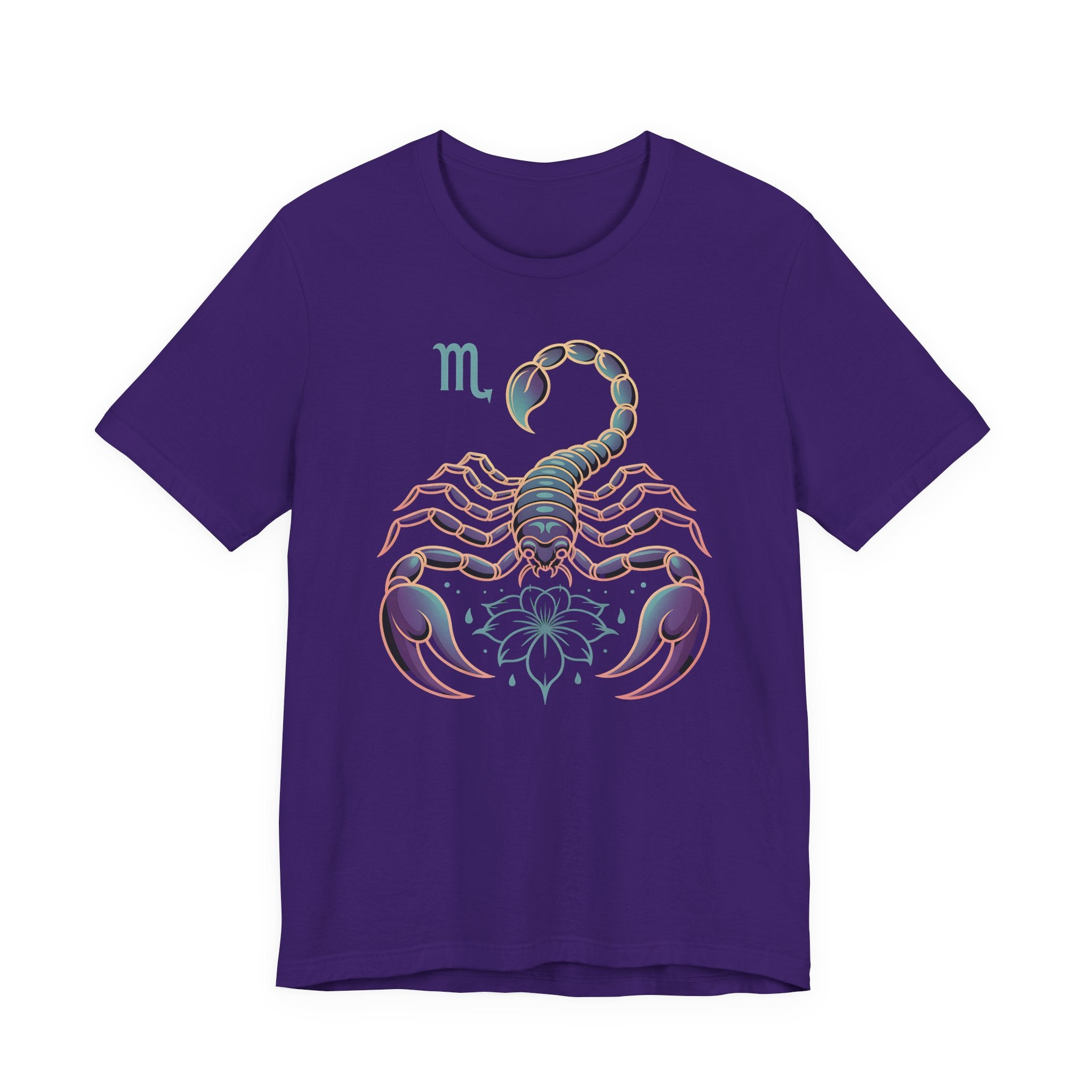Astrology Zodiac Scorpio Unisex Flower T-Shirt