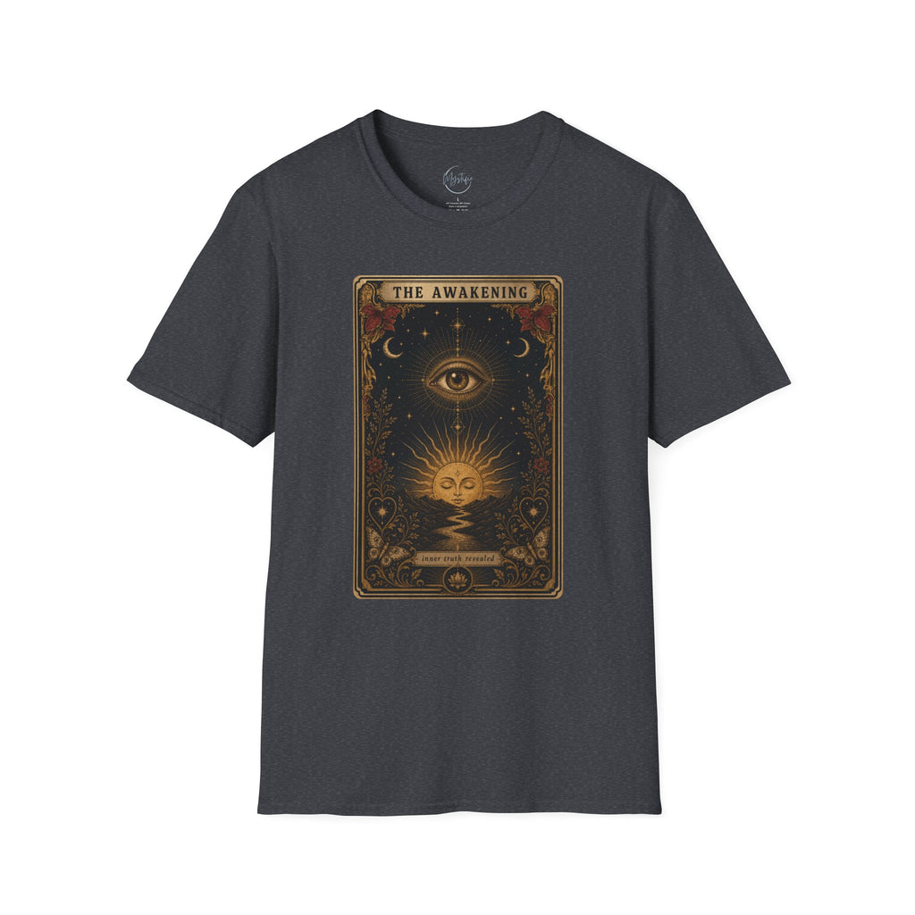 The Awakening Graphic Unisex T-Shirt — Mystic Eye Tarot Vintage Style