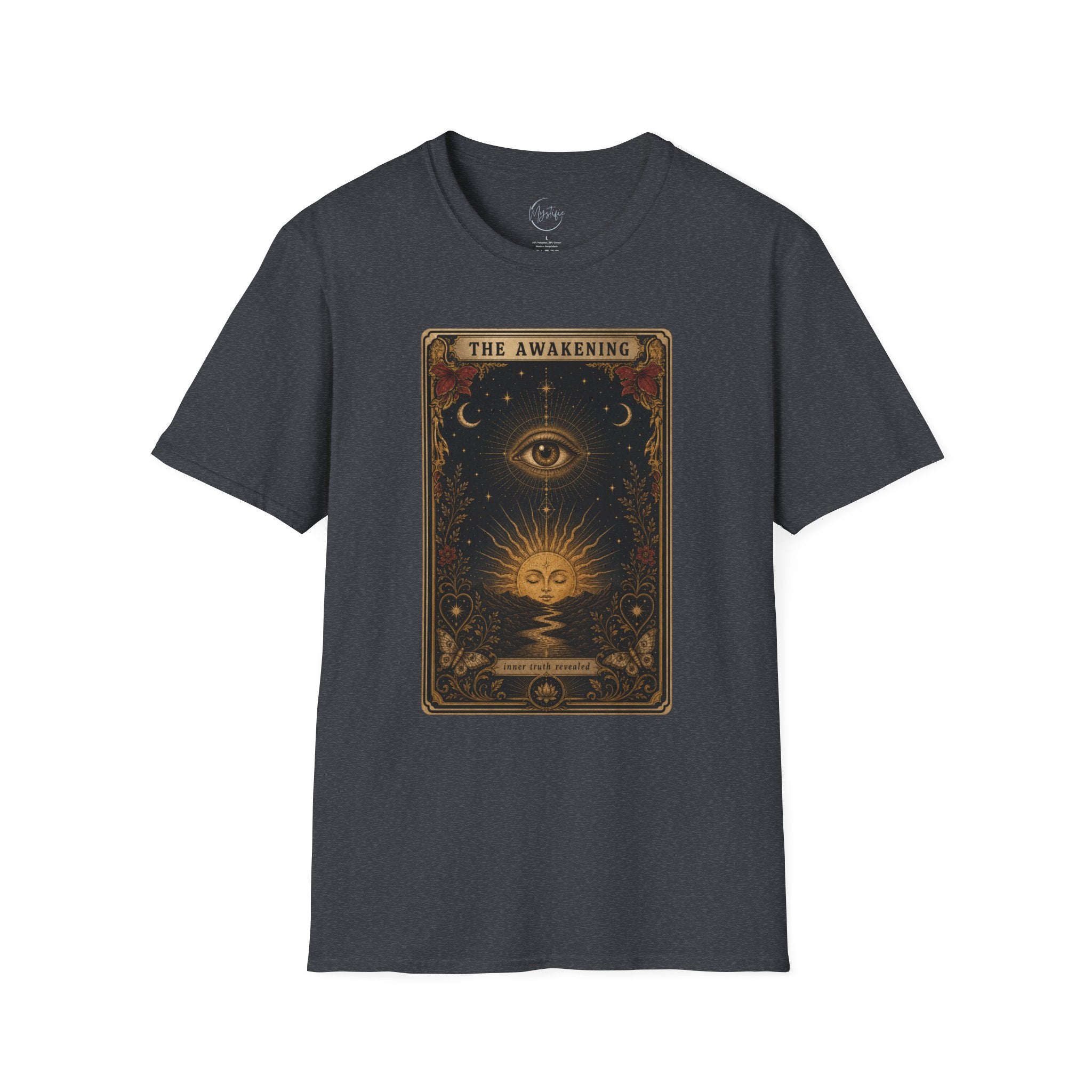 The Awakening Graphic Unisex T-Shirt — Mystic Eye Tarot Vintage Style