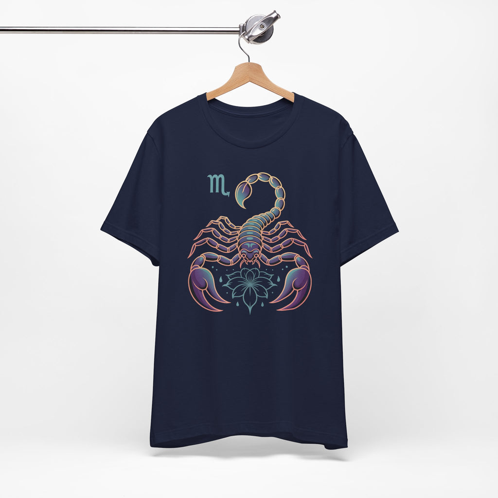 Astrology Zodiac Scorpio Unisex Flower T-Shirt