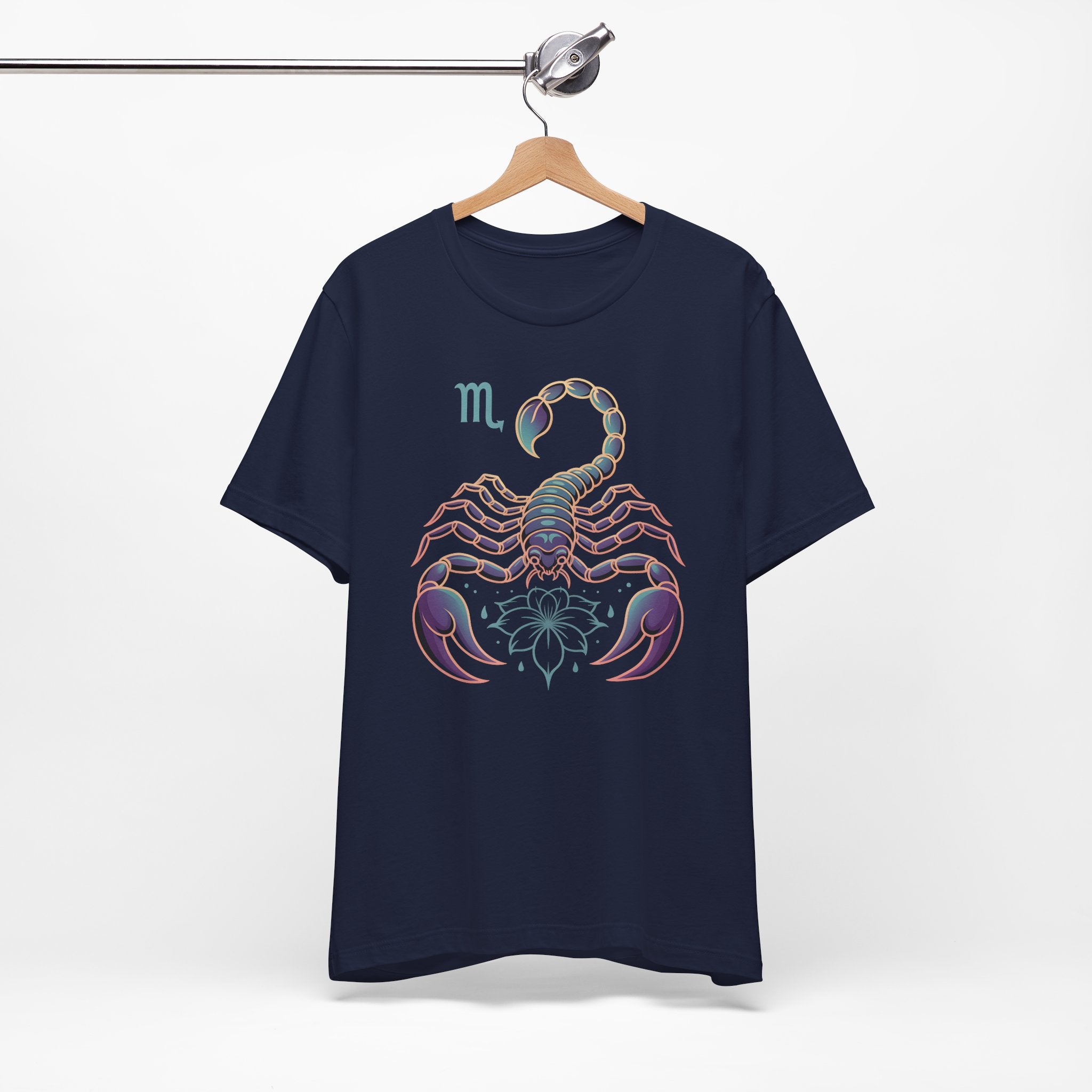 Astrology Zodiac Scorpio Unisex Flower T-Shirt