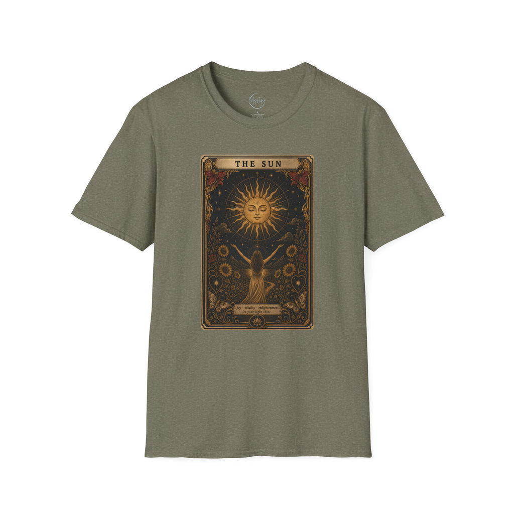 Tarot 'The Sun' Unisex T-Shirt — Vintage Astrology Graphic Tee