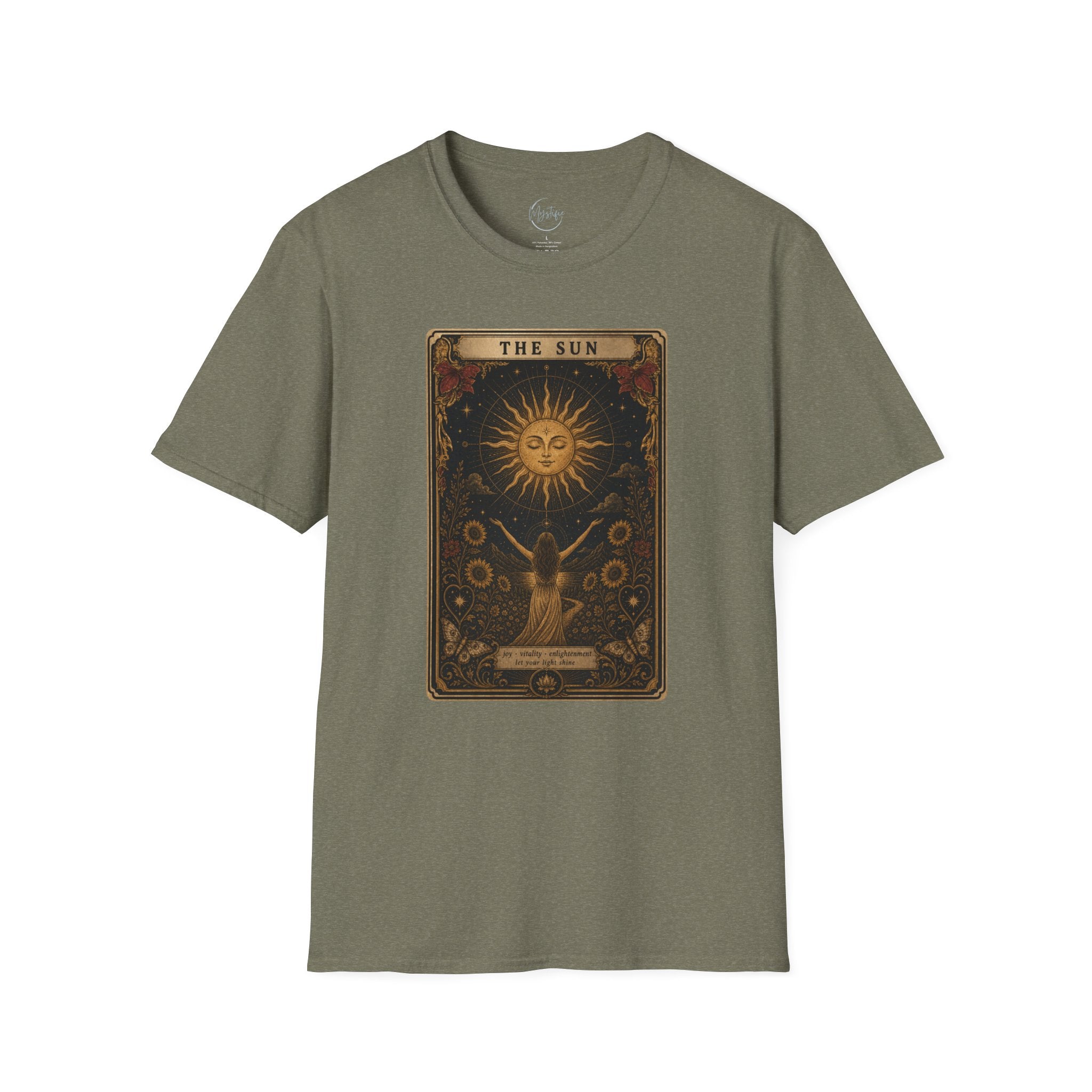Tarot 'The Sun' Unisex T-Shirt — Vintage Astrology Graphic Tee