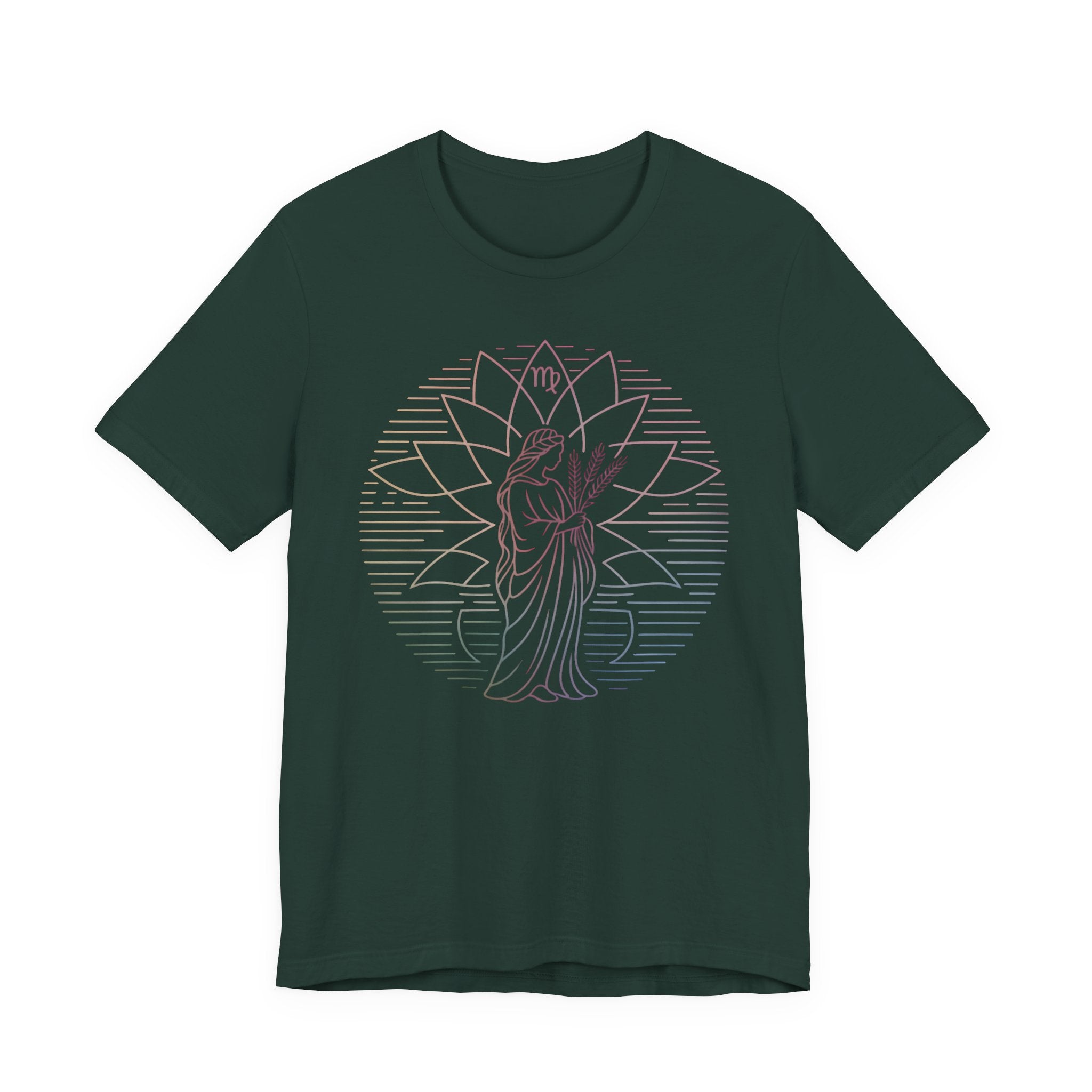 Astrology Zodiac Virgo Unisex Mandala  T-Shirt