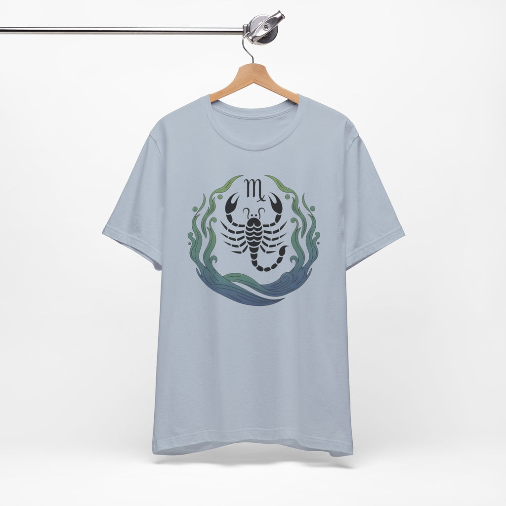 Astrology Zodiac Scorpio Unisex Flower T-Shirt