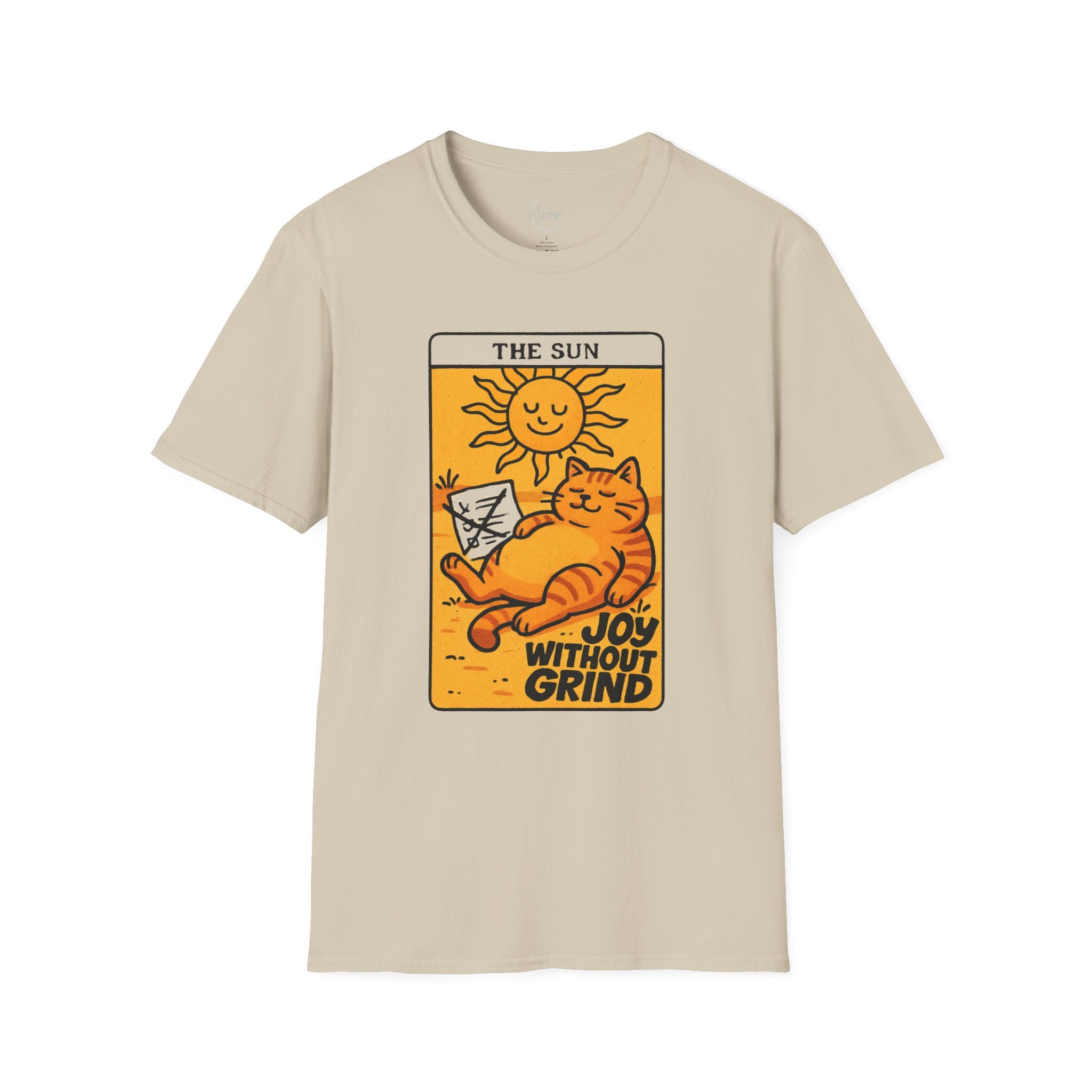 The Sun Tarot Cat Unisex T-Shirt — Joy Without Grind Graphic Tee