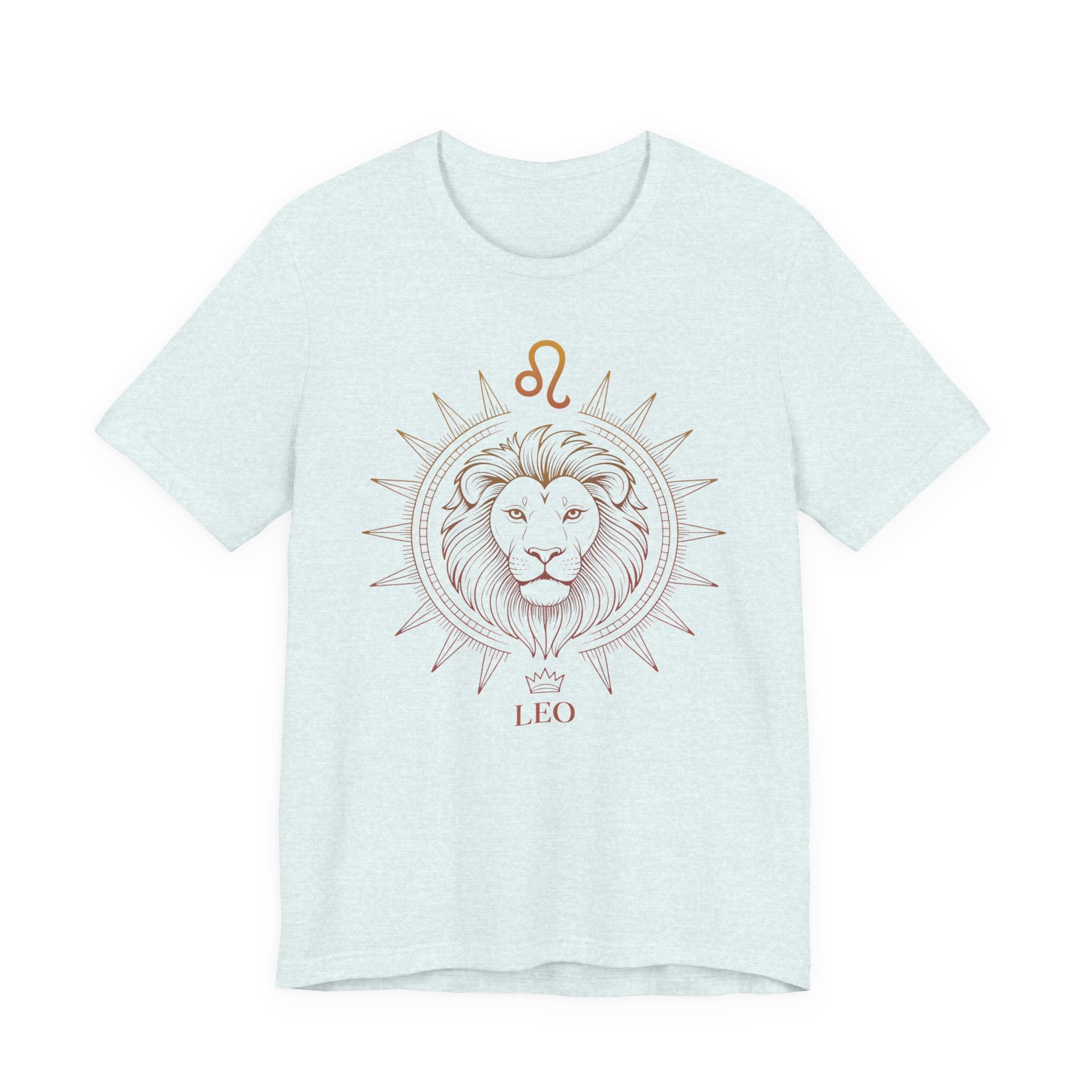 Astrology Zodiac Leo Lion King Unisex Mandala  T-Shirt