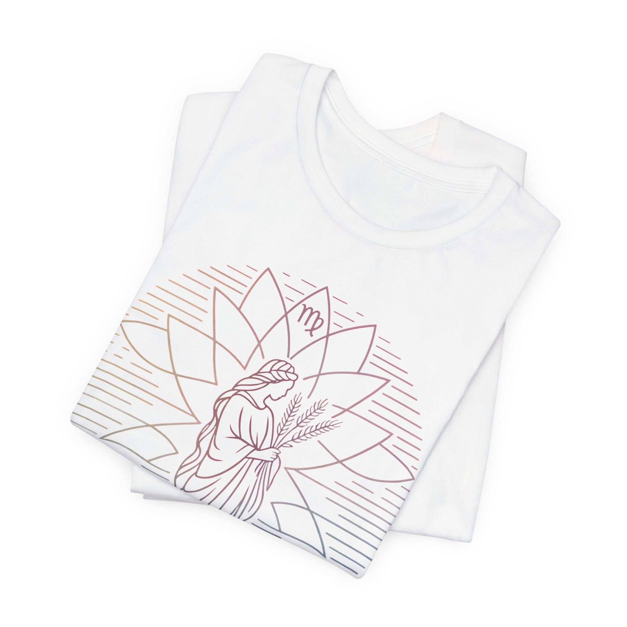 Astrology Zodiac Virgo Unisex Mandala  T-Shirt