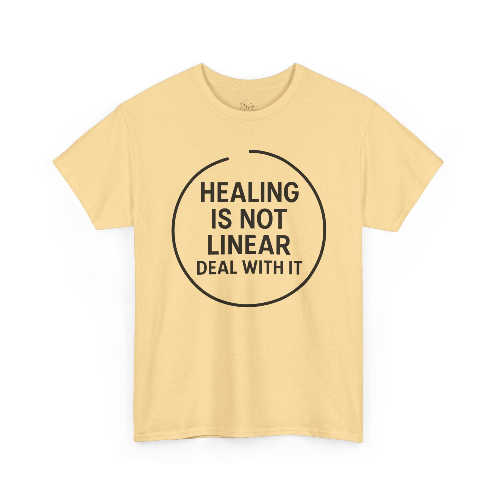 Healing Is Not Linear Deal With It Unisex Cotton T-Shirt