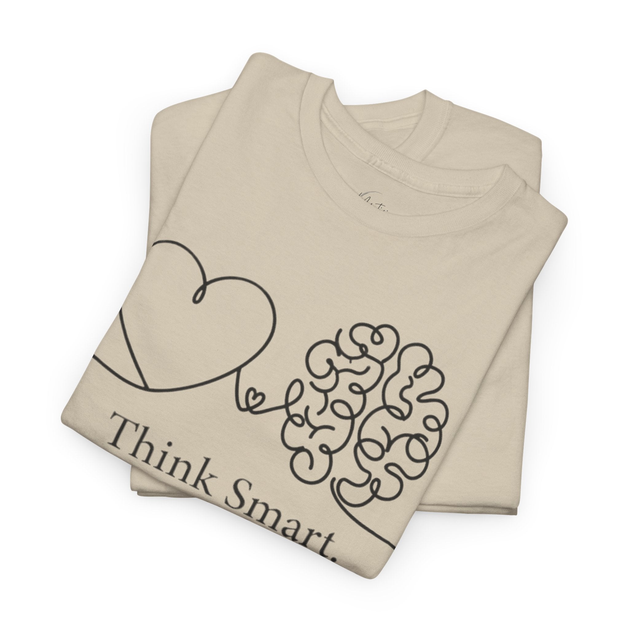 Think Smart Feel Deep Breathe Unisex Cotton T-Shirt