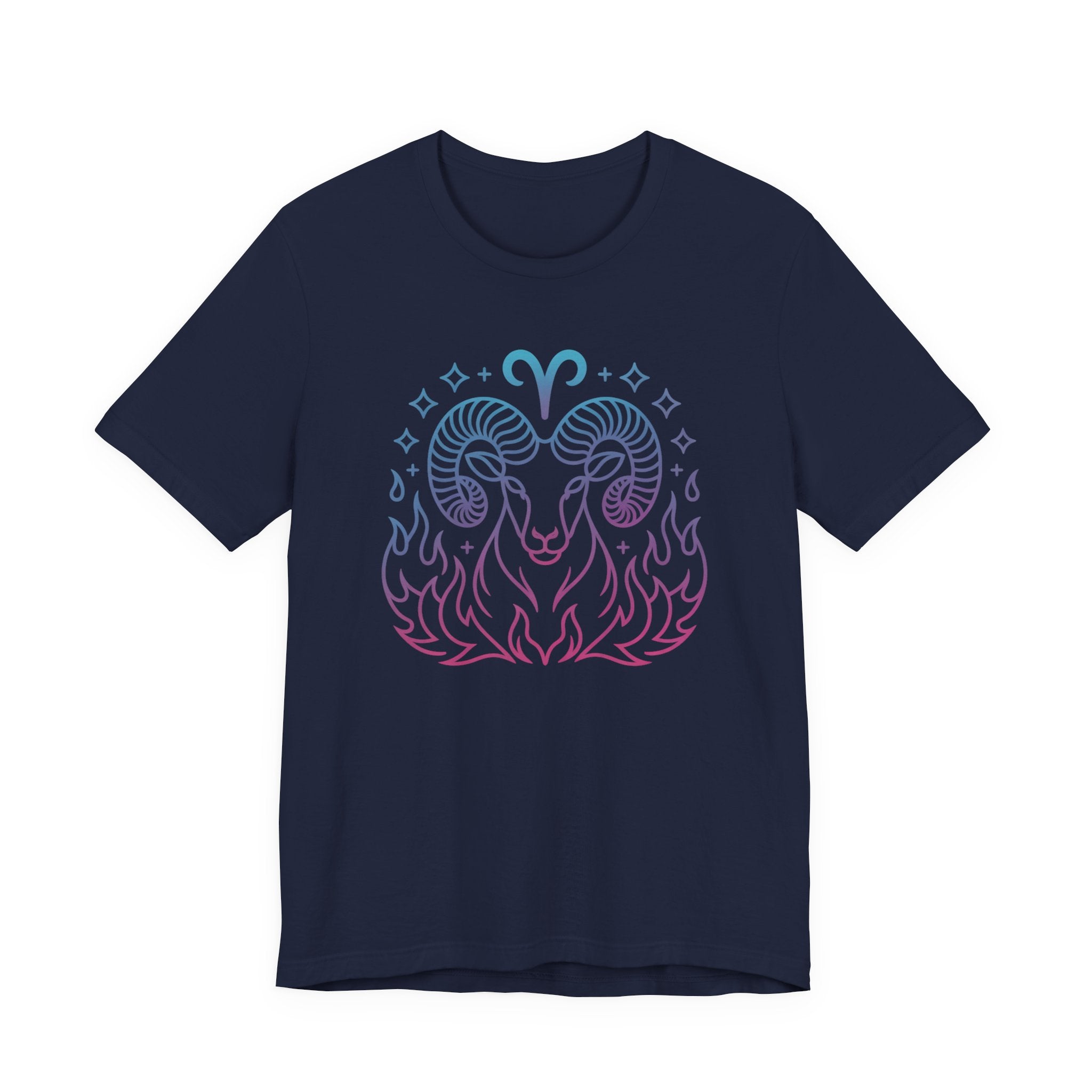 Astrology Zodiac Aries Neon Unisex T-Shirt