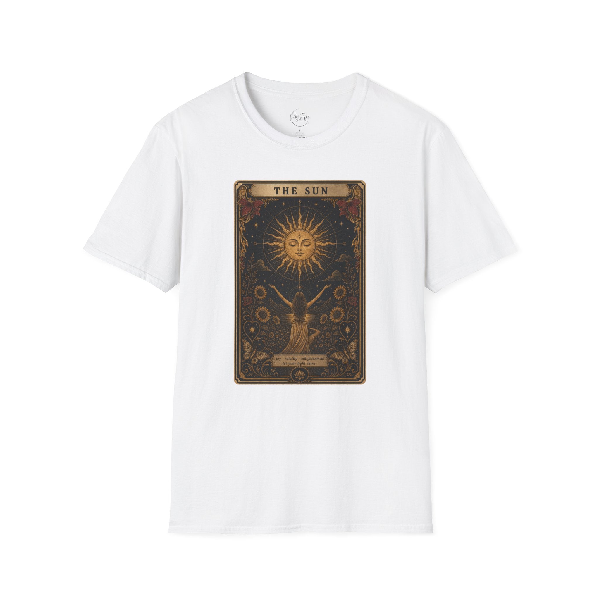 Tarot 'The Sun' Unisex T-Shirt — Vintage Astrology Graphic Tee