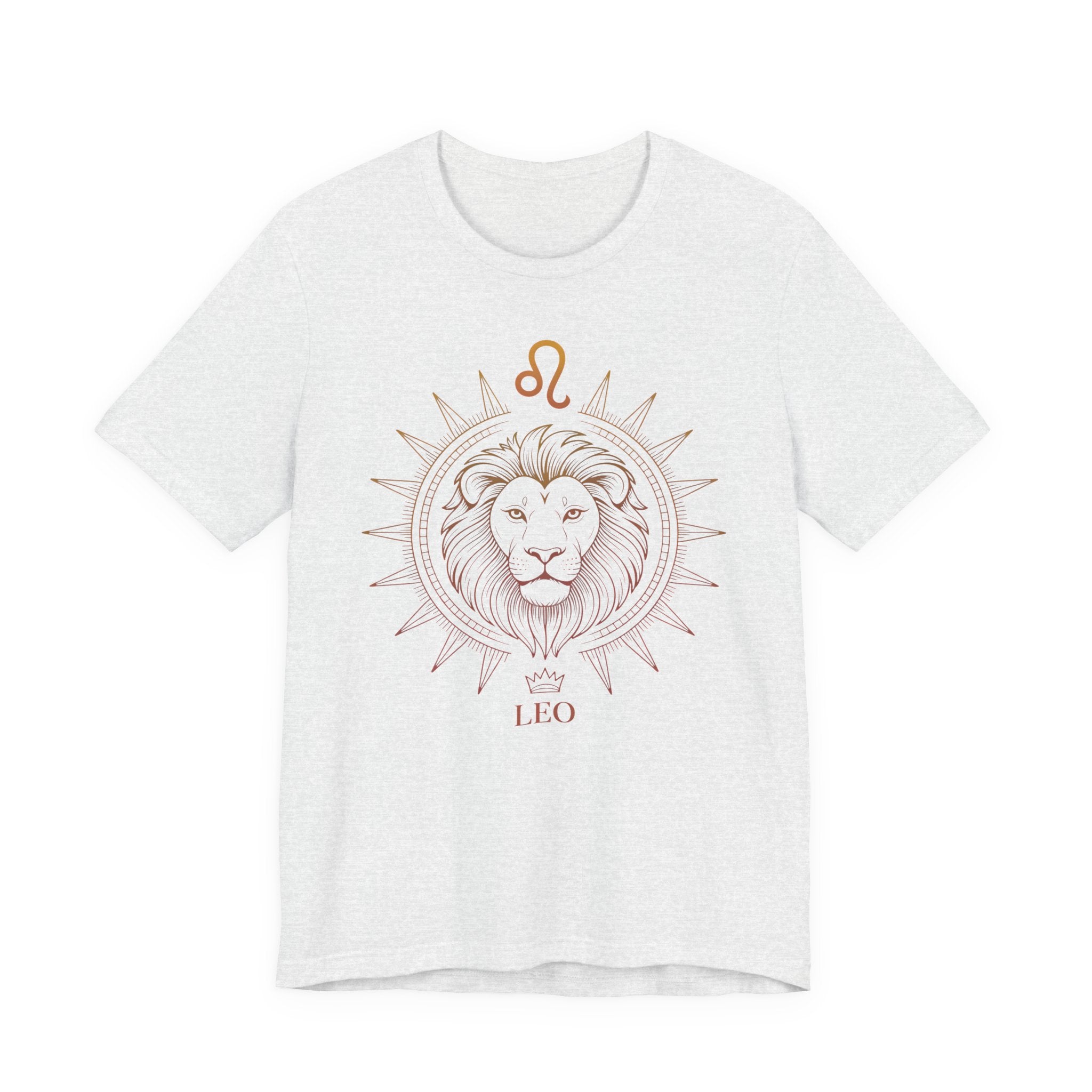 Astrology Zodiac Leo Lion King Unisex Mandala  T-Shirt