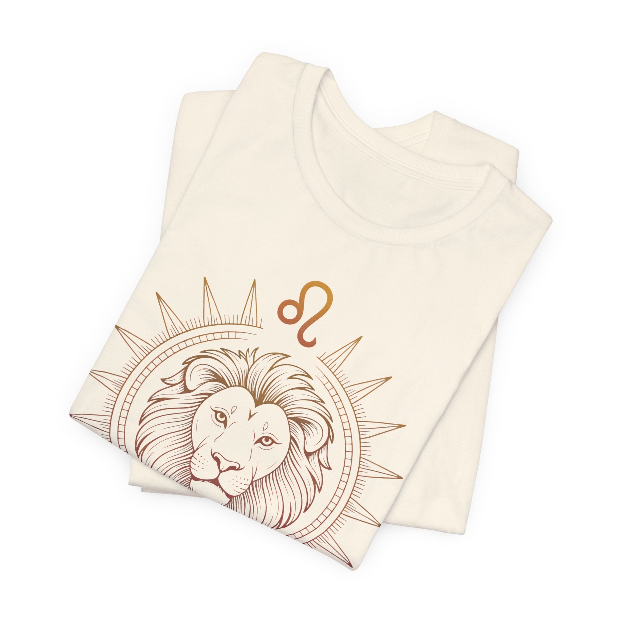 Astrology Zodiac Leo Lion King Unisex Mandala  T-Shirt