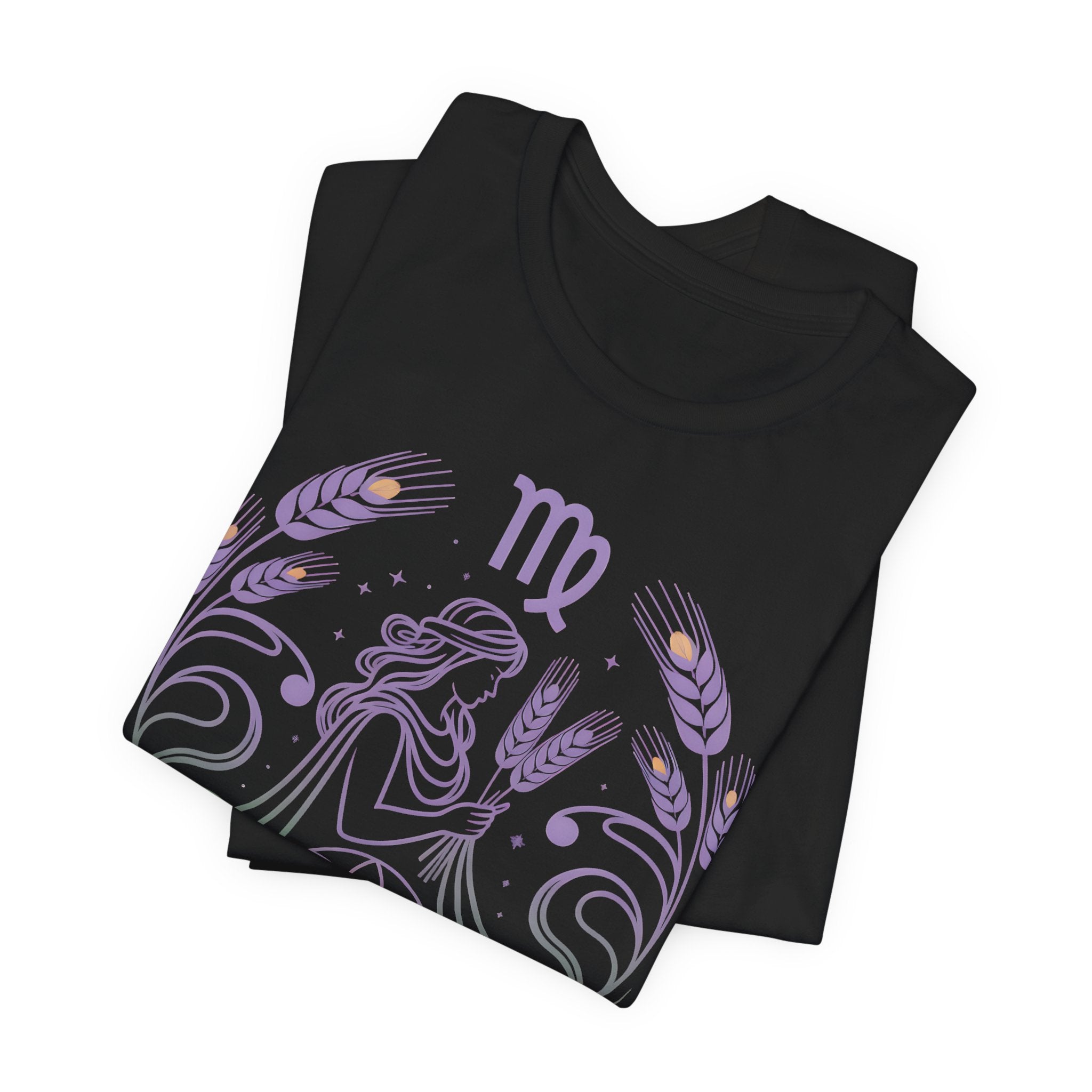 Astrology Zodiac Virgo Unisex Mandala T-Shirt