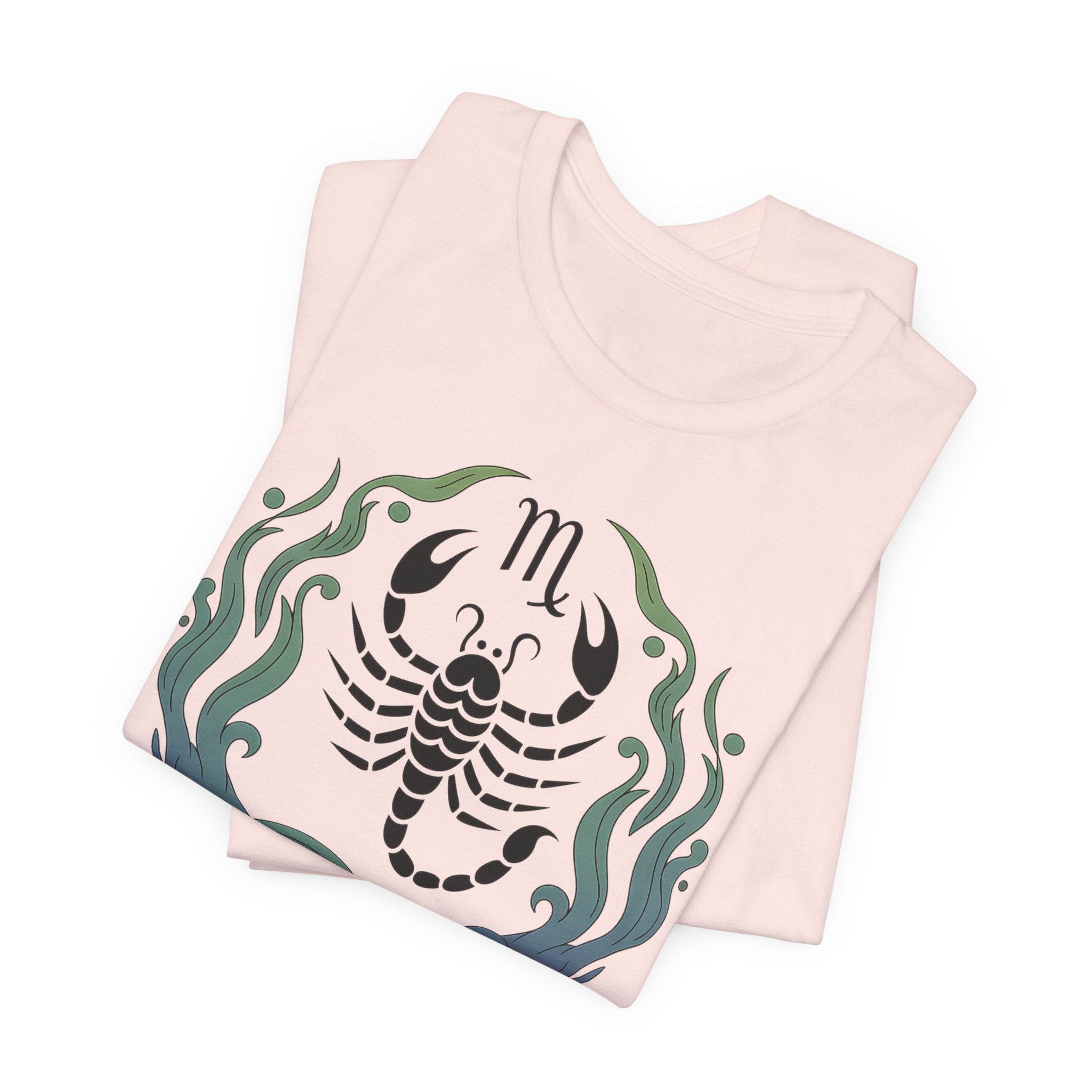 Astrology Zodiac Scorpio Unisex Flower T-Shirt