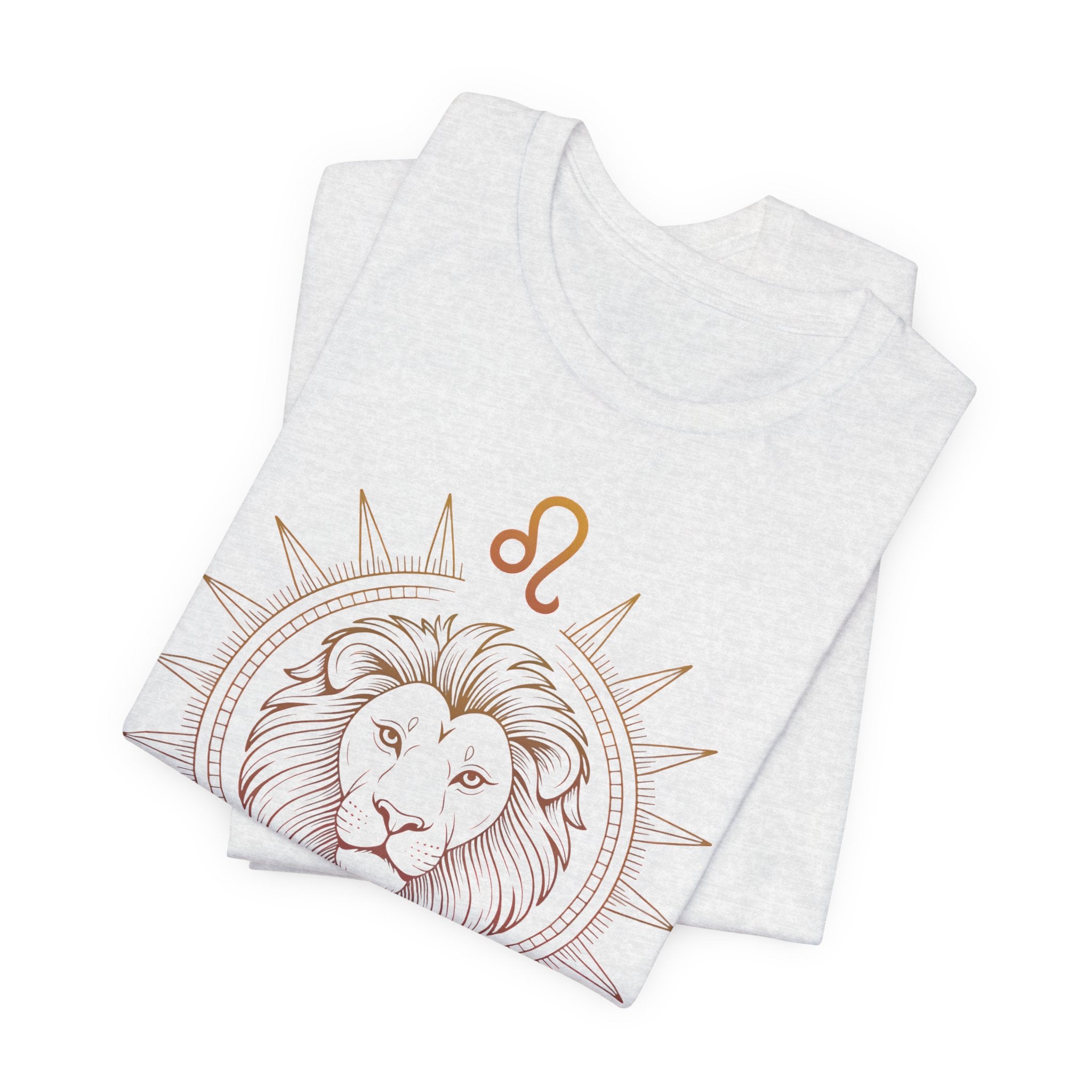 Astrology Zodiac Leo Lion King Unisex Mandala  T-Shirt