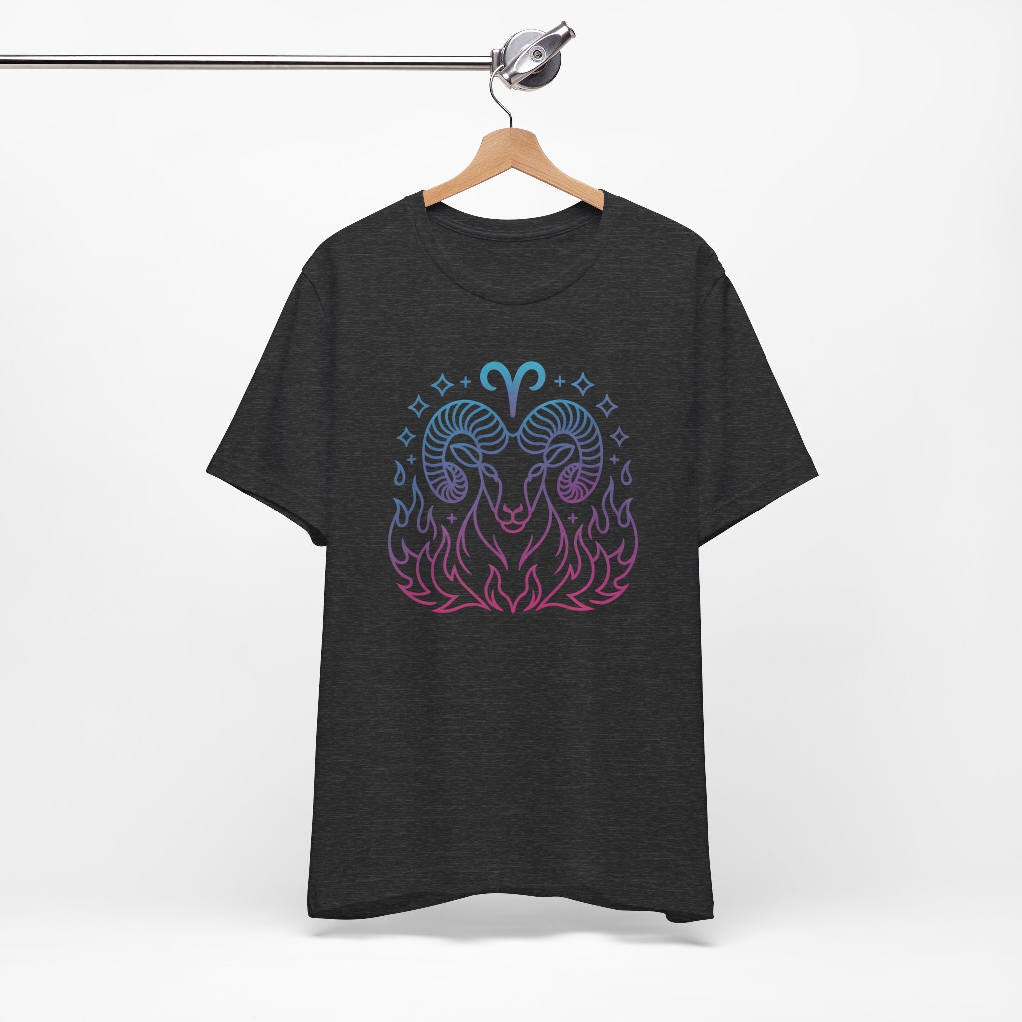 Astrology Zodiac Aries Neon Unisex T-Shirt